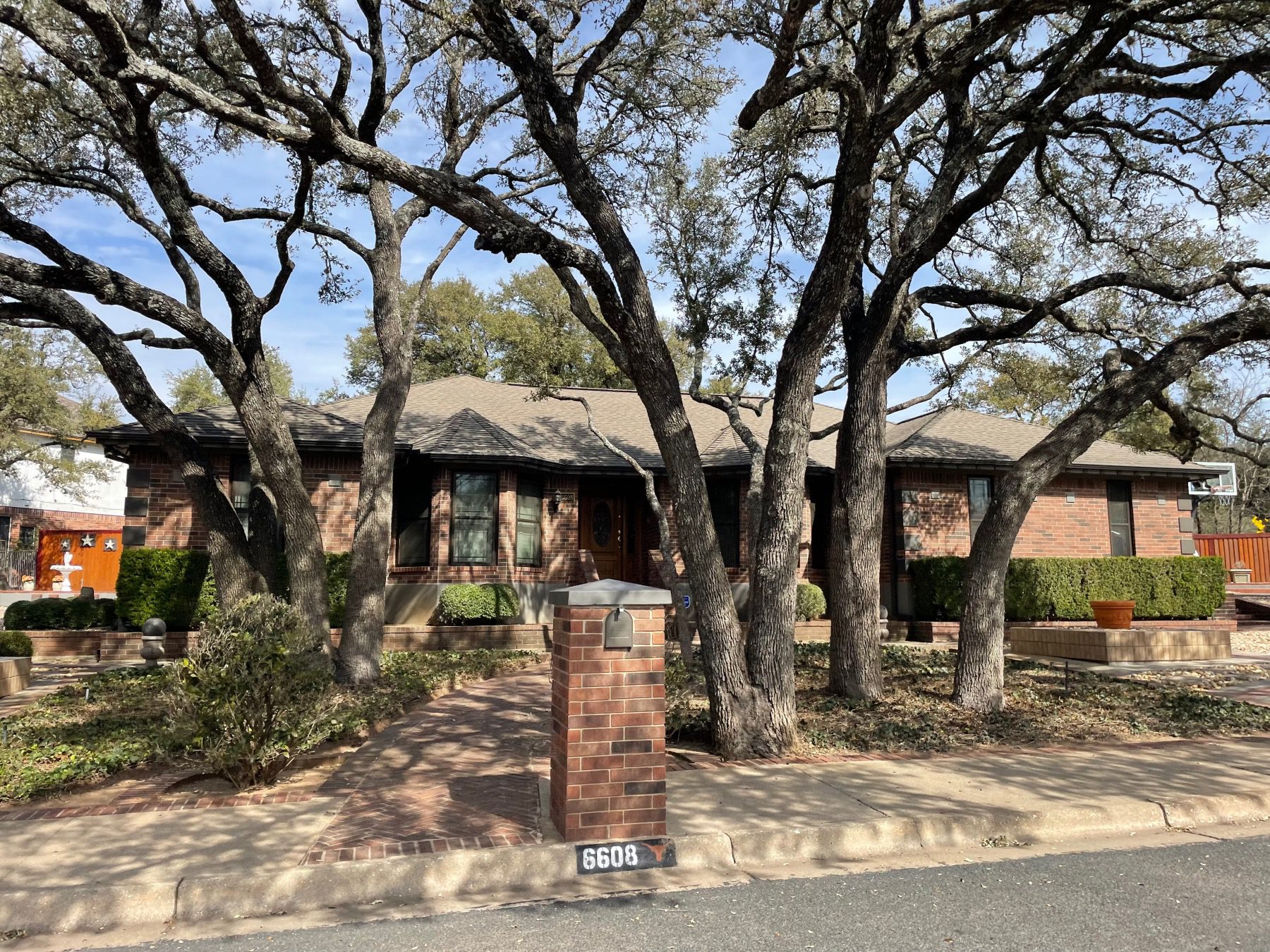 convict hill one story brick home Austin 78749