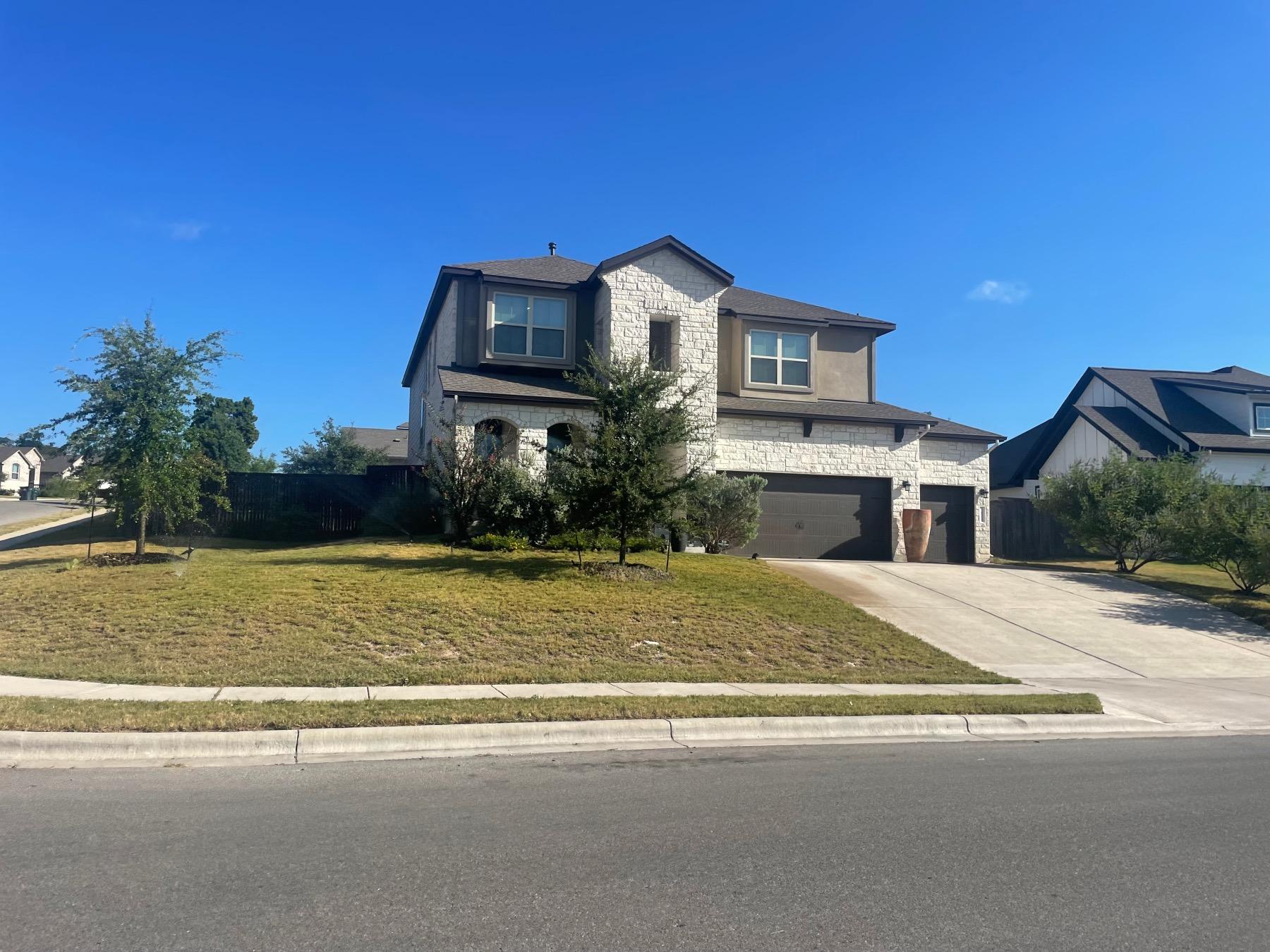 cypress forest Kyle home on corner lot