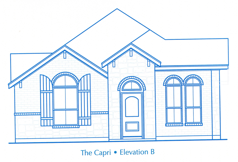 capri silver leaf townhomes elevation b
