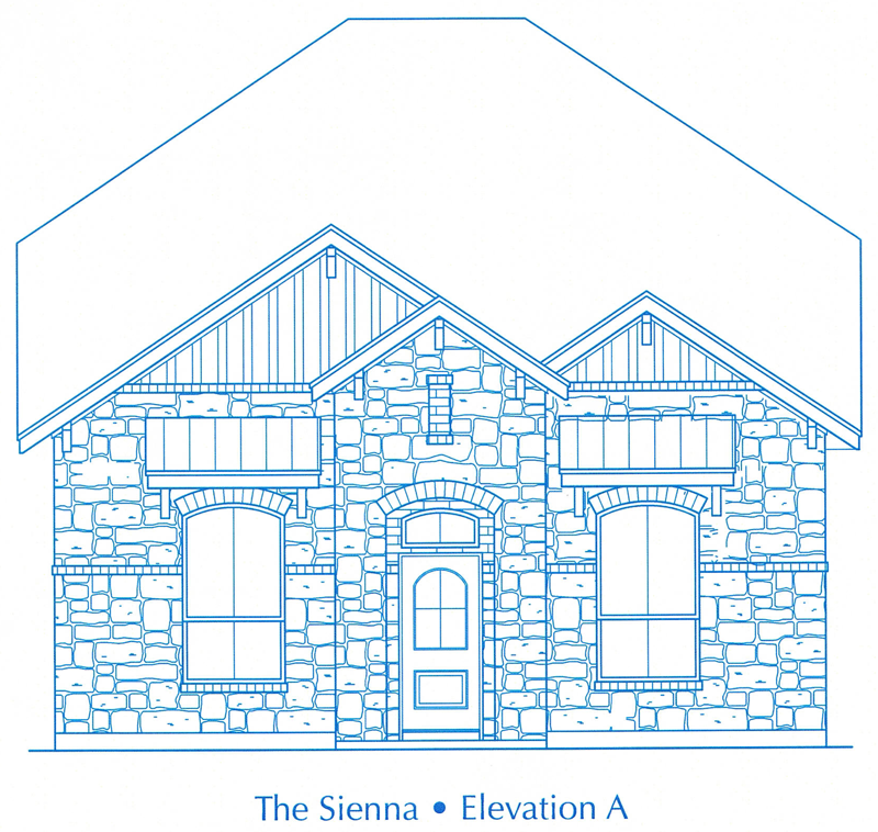 sienna silver leaf townhomes elevation b