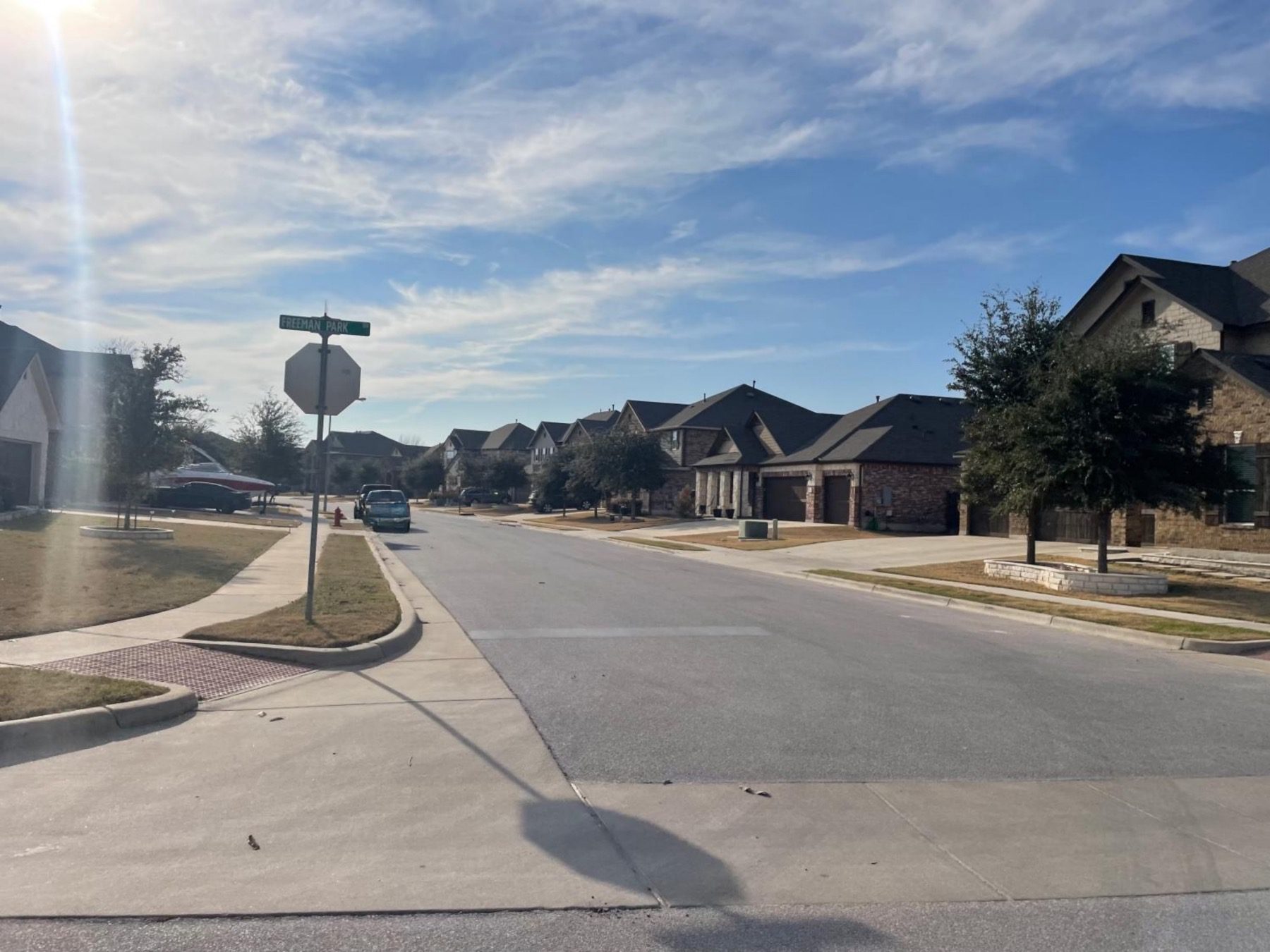 freeman park neighborhood street in 78665 round rock