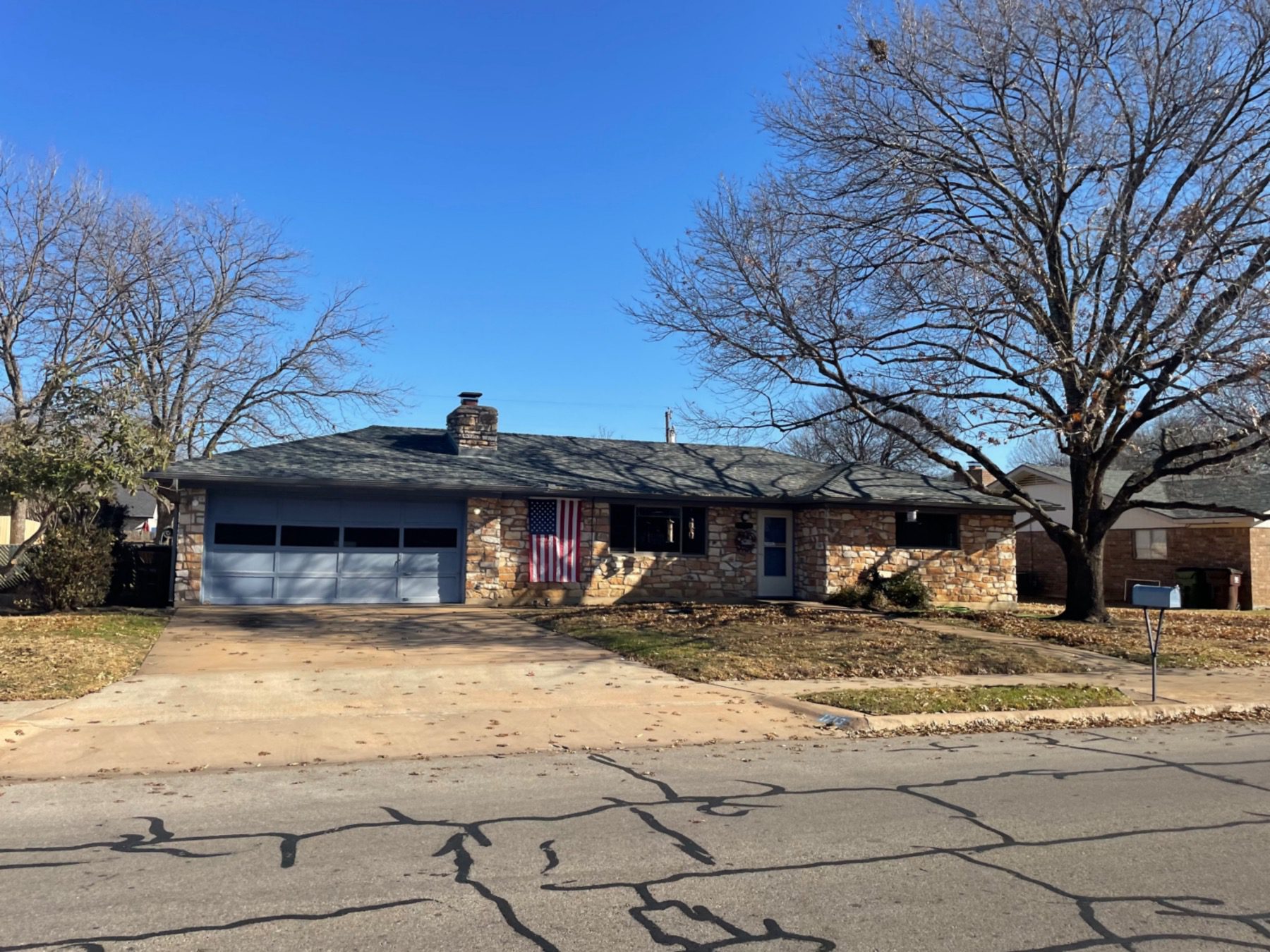 egger acres one story brick blue home round rock tx