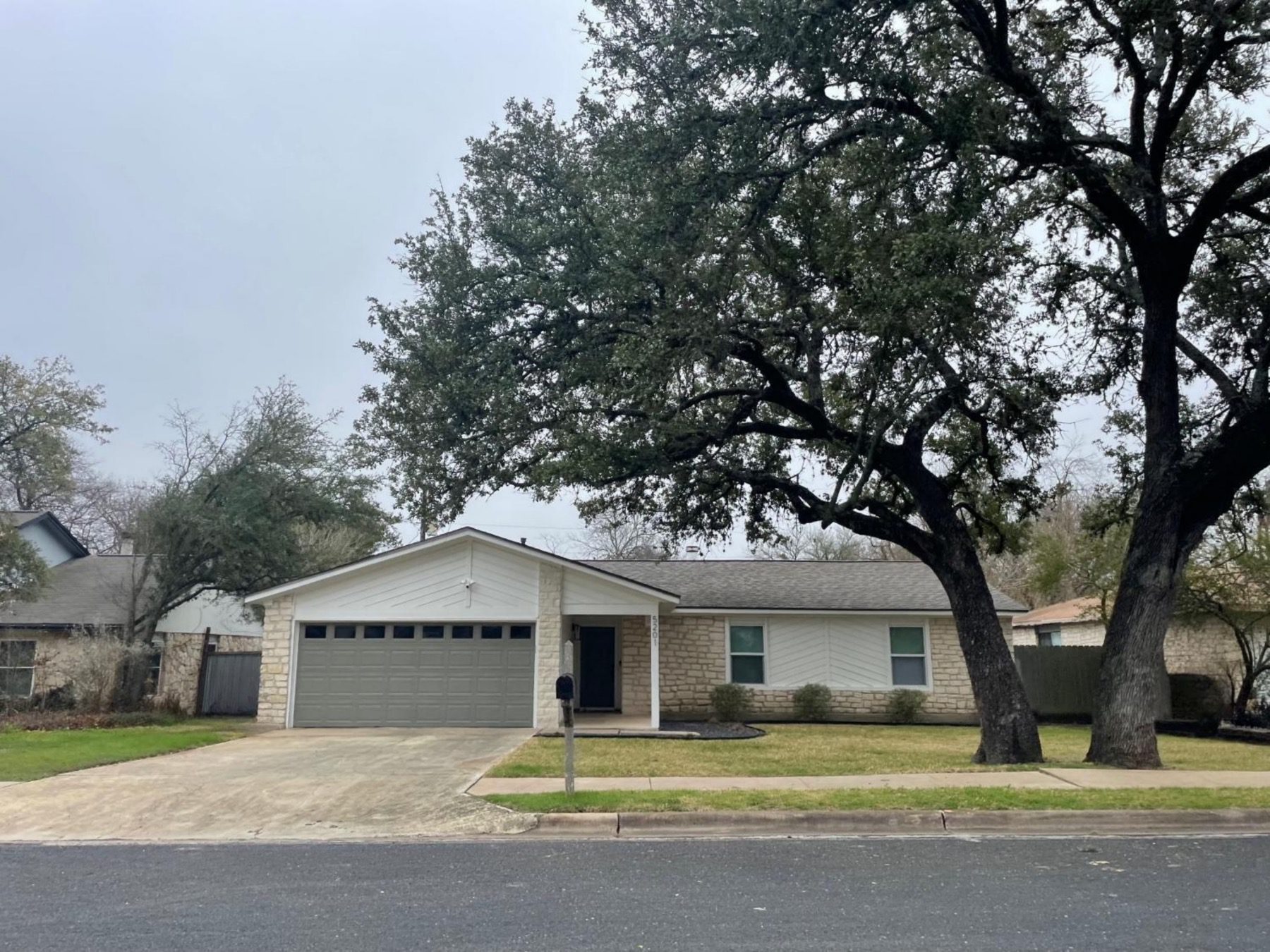 westcreek 1 story home mature tree in Austin tx 78749