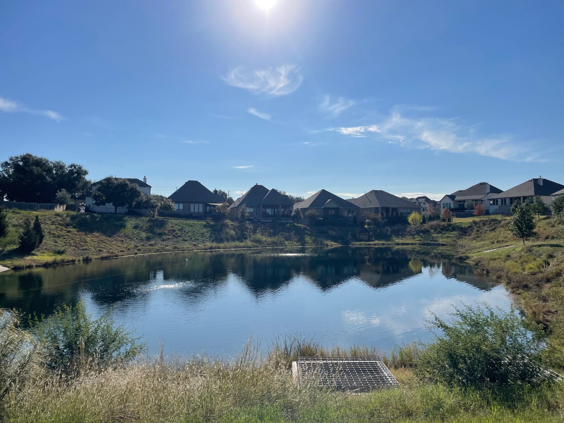 pond in wolf ranch georgetown