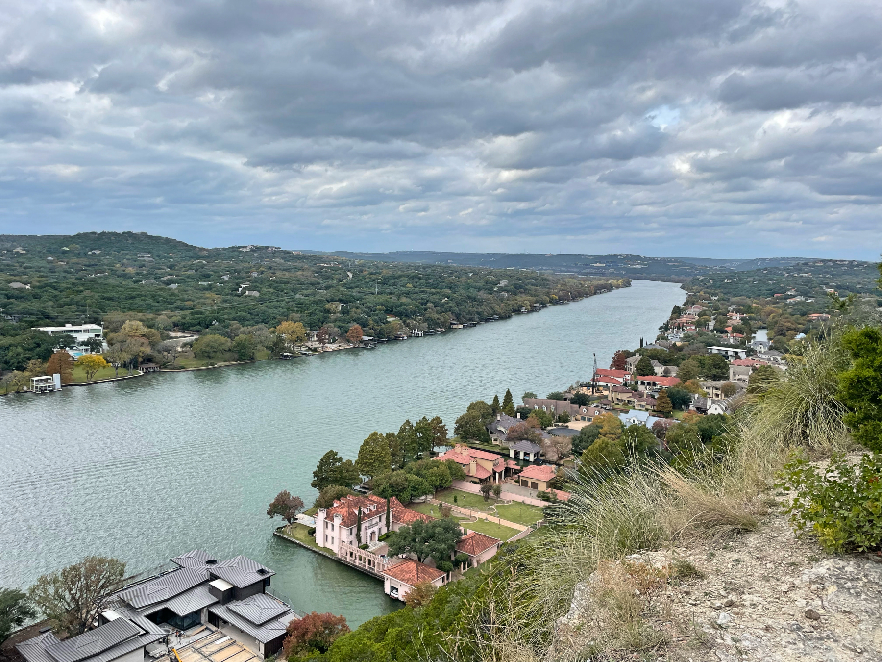 view from Mount Bonnell Austin TX
