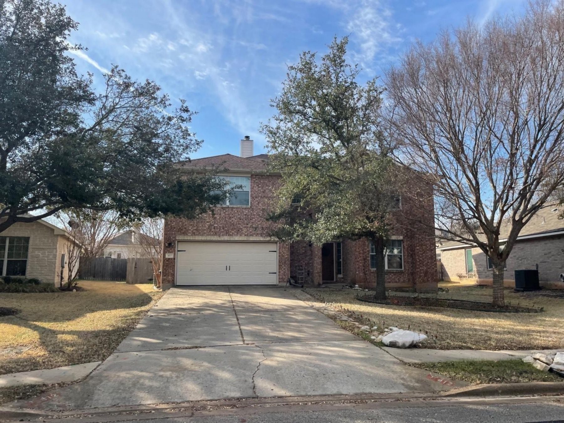 old town village two story brick home in leander tx 78641