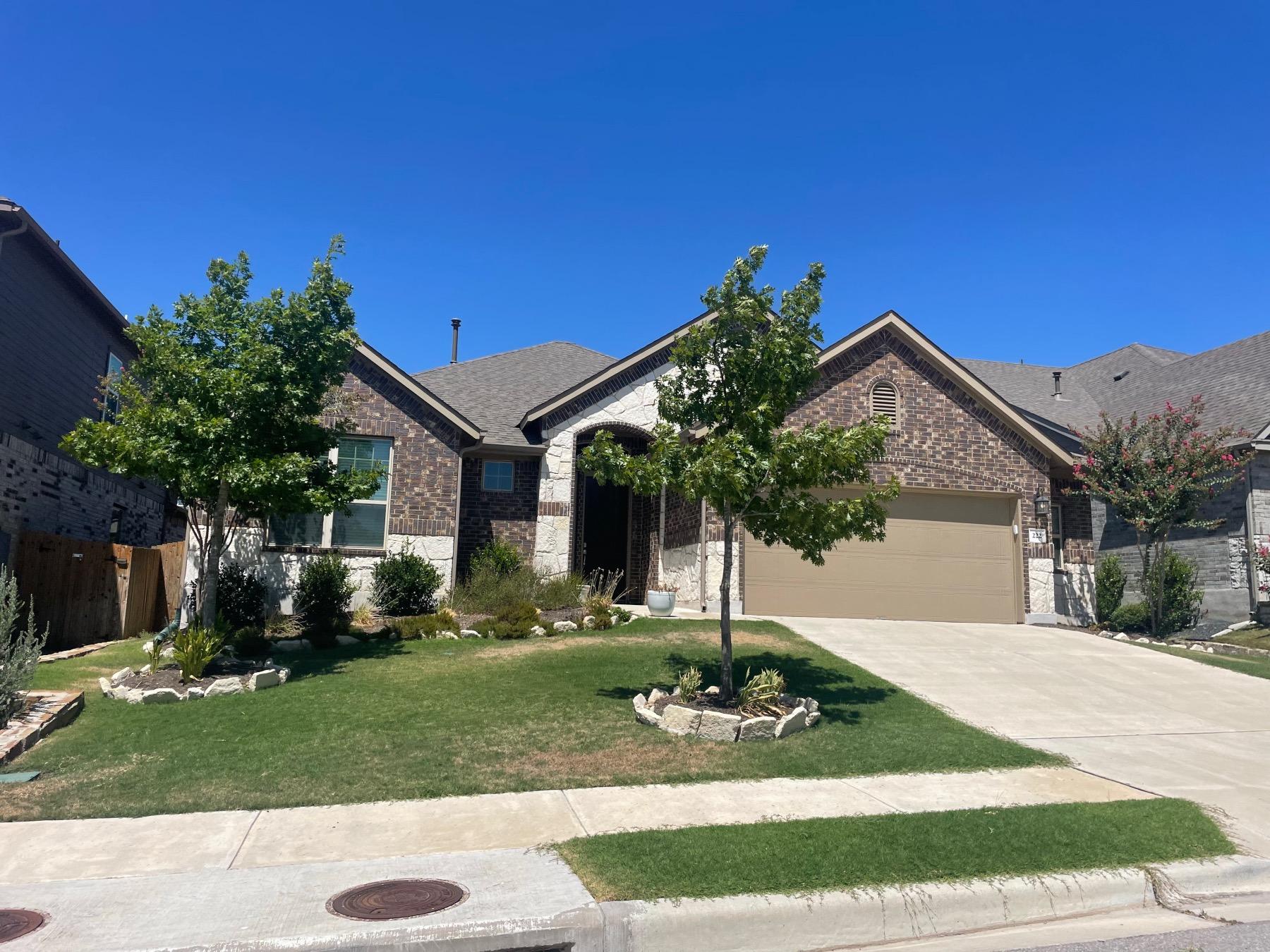 Sunfield one story home buda texas
