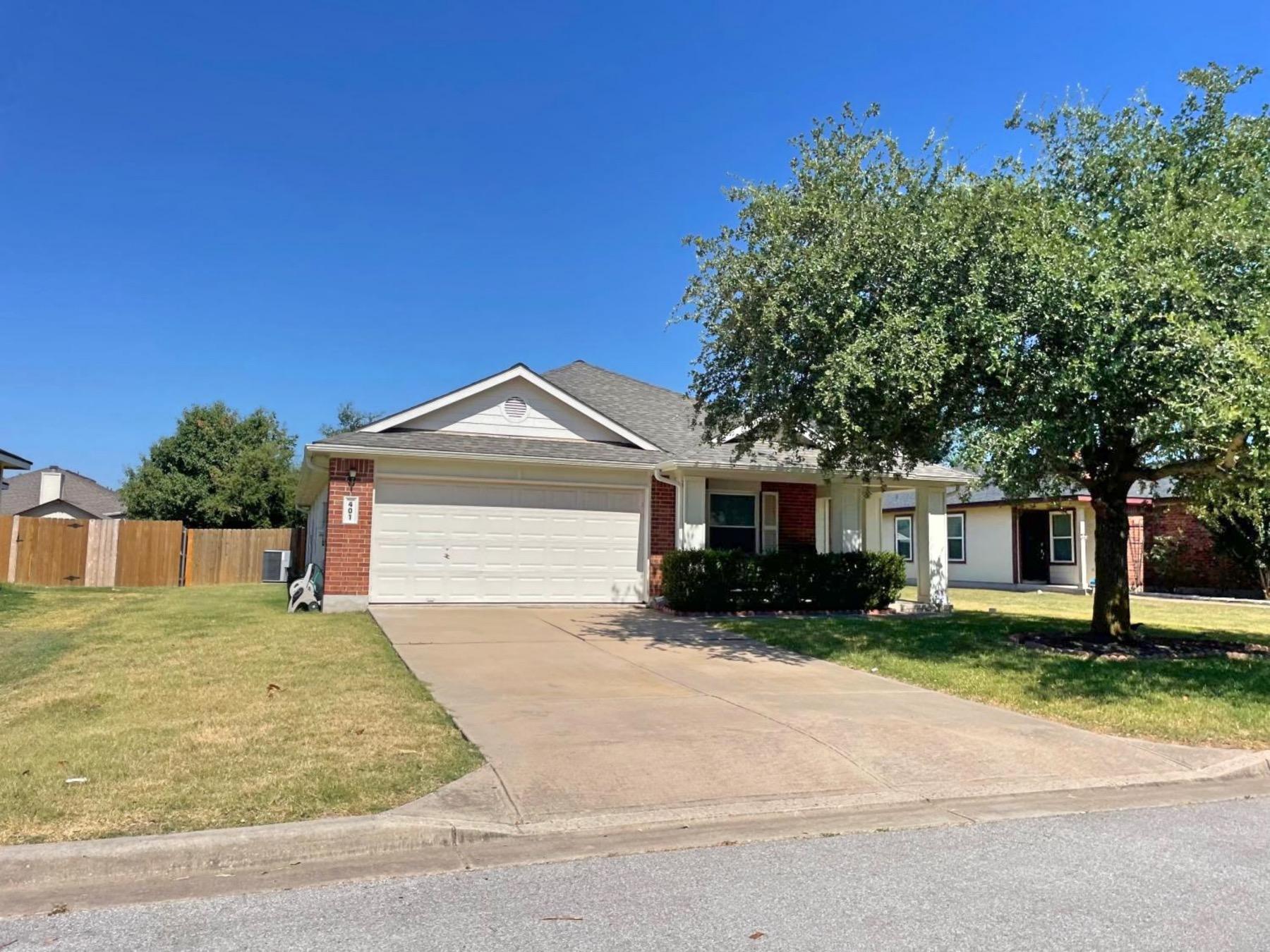 brushy creek meadows one story home with porch