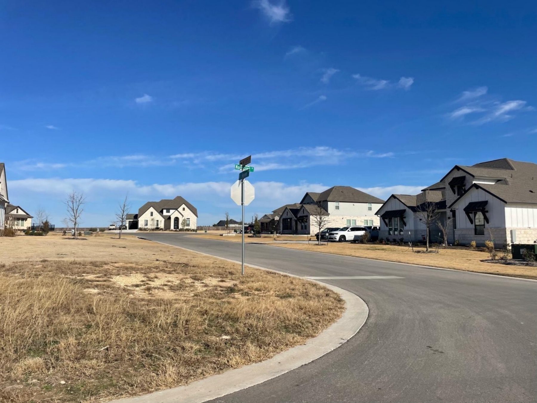 neighborhood street in north haven liberty hill
