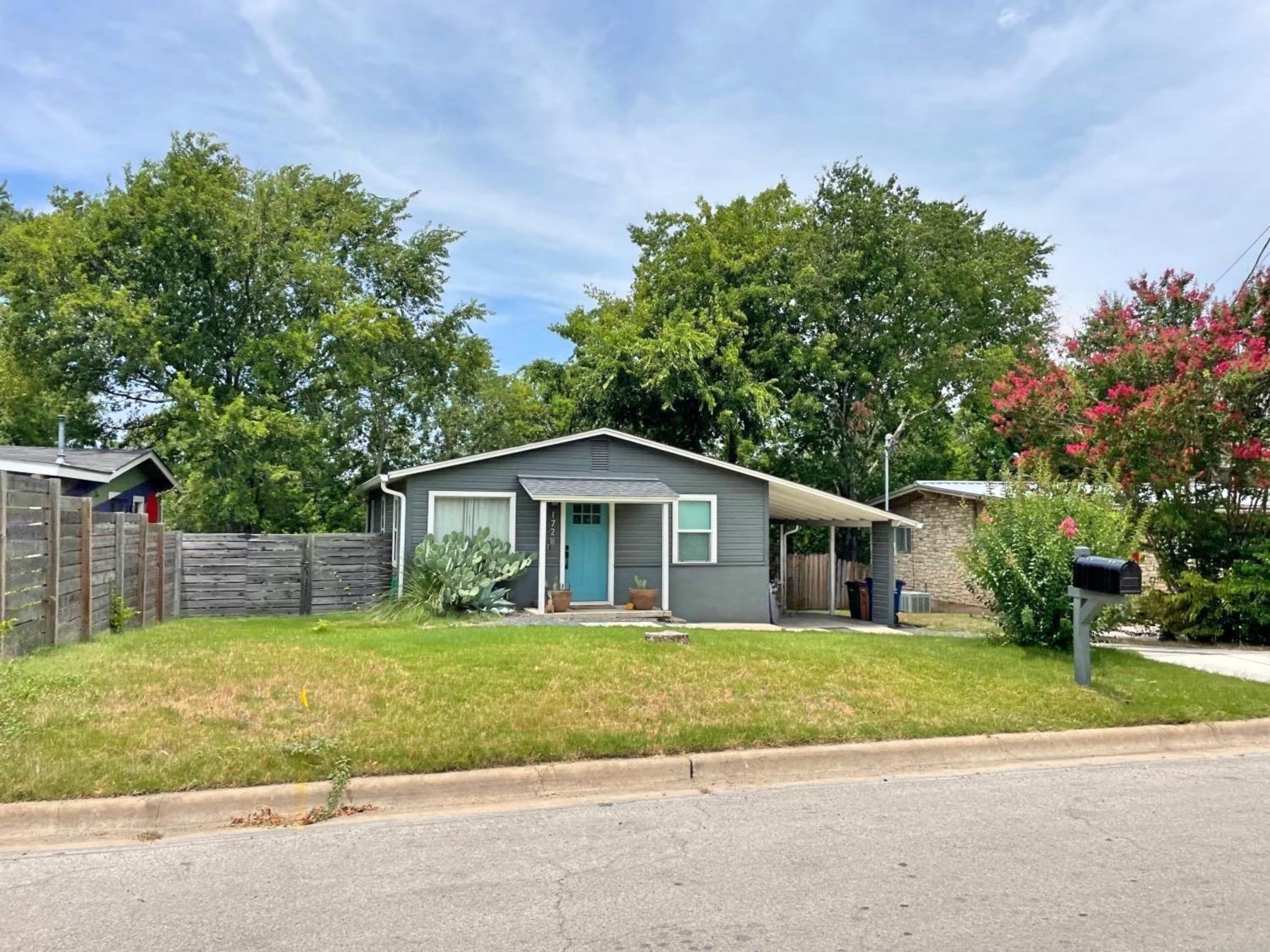 Truman heights Austin home with carport