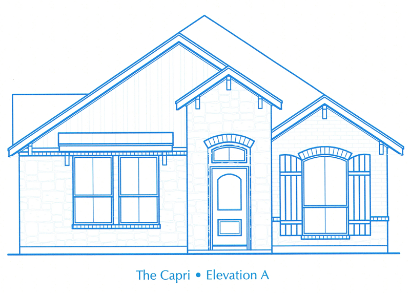 capri silver leaf townhomes elevation a