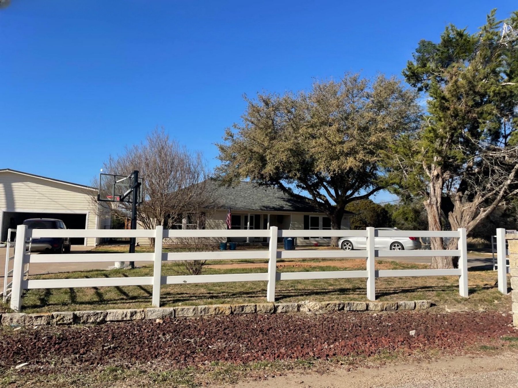 north san Gabriel river ranch home with horse fence liberty hill