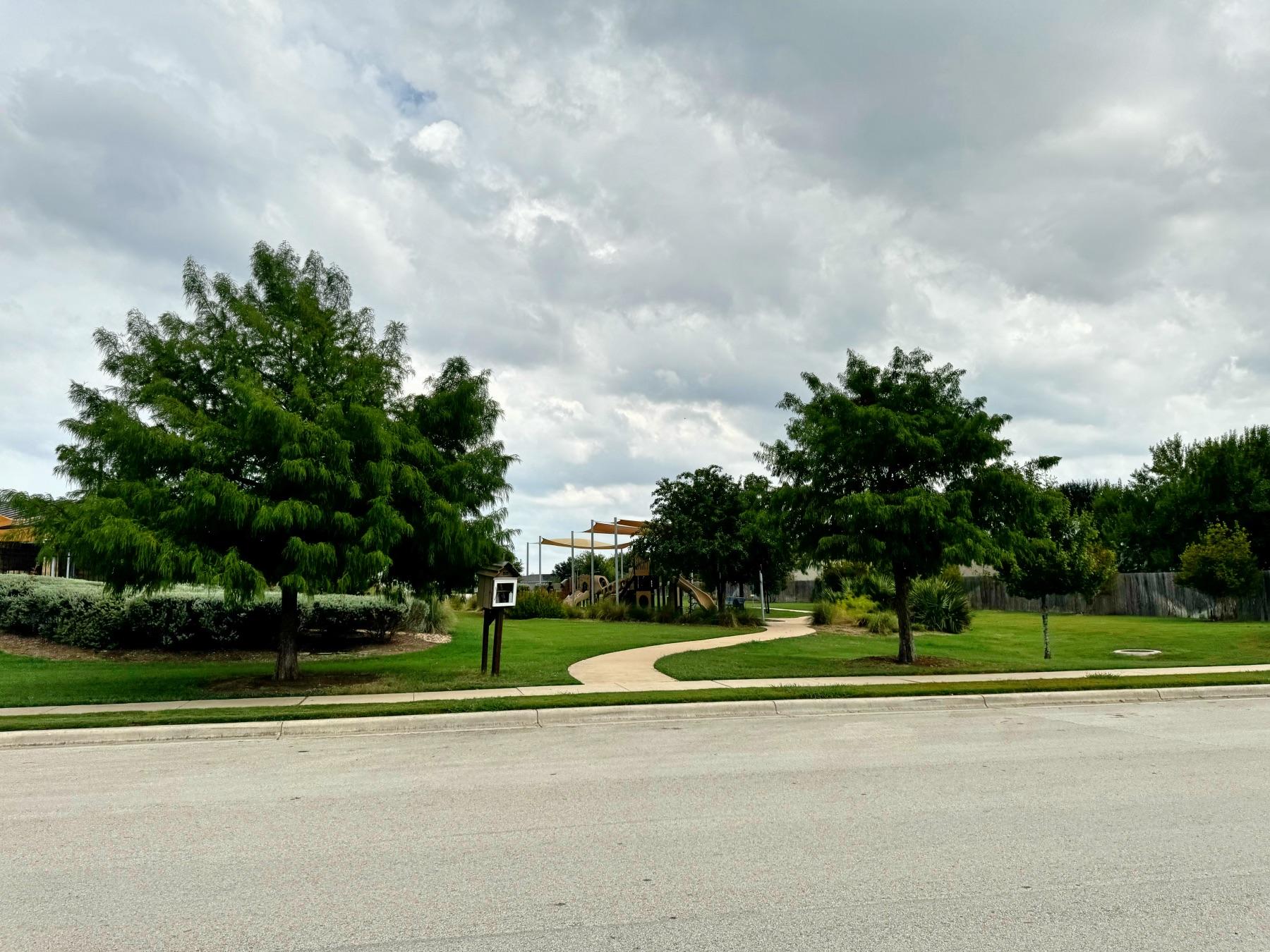 park and walking path Colorado crossing Austin