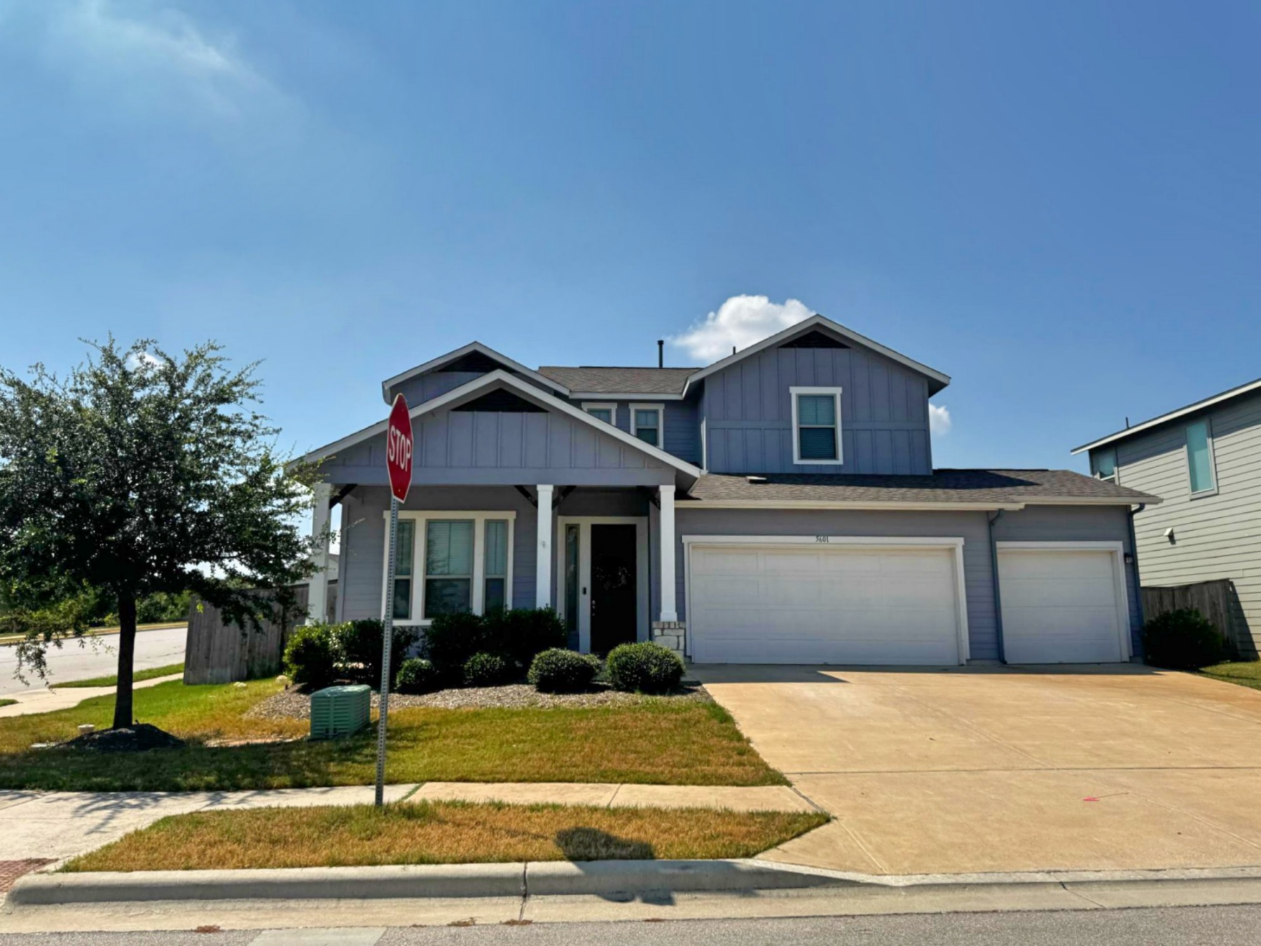 Addison Austin home 3 car garage