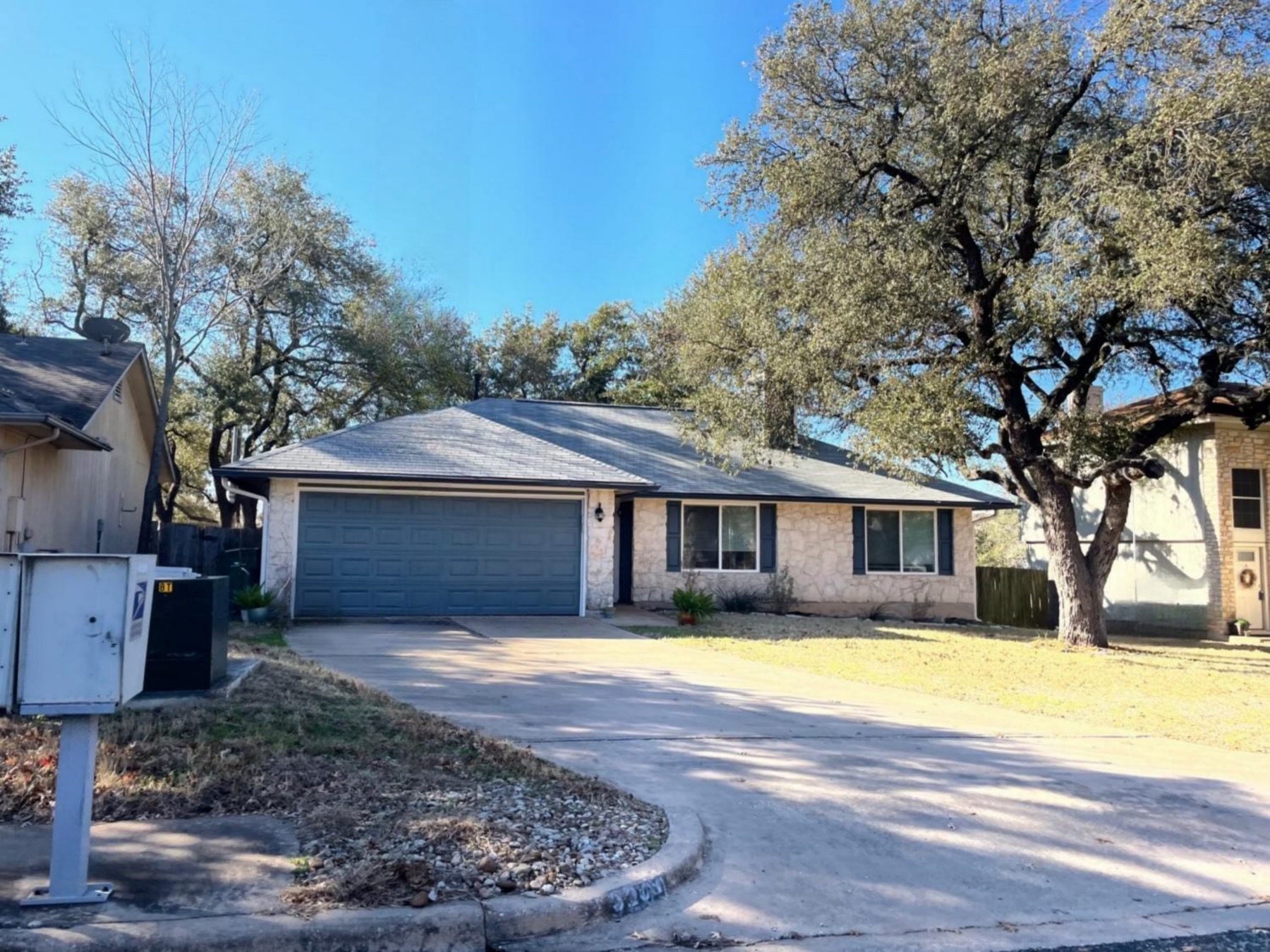 Anderson mill west cedar park 1 story stone home 78613