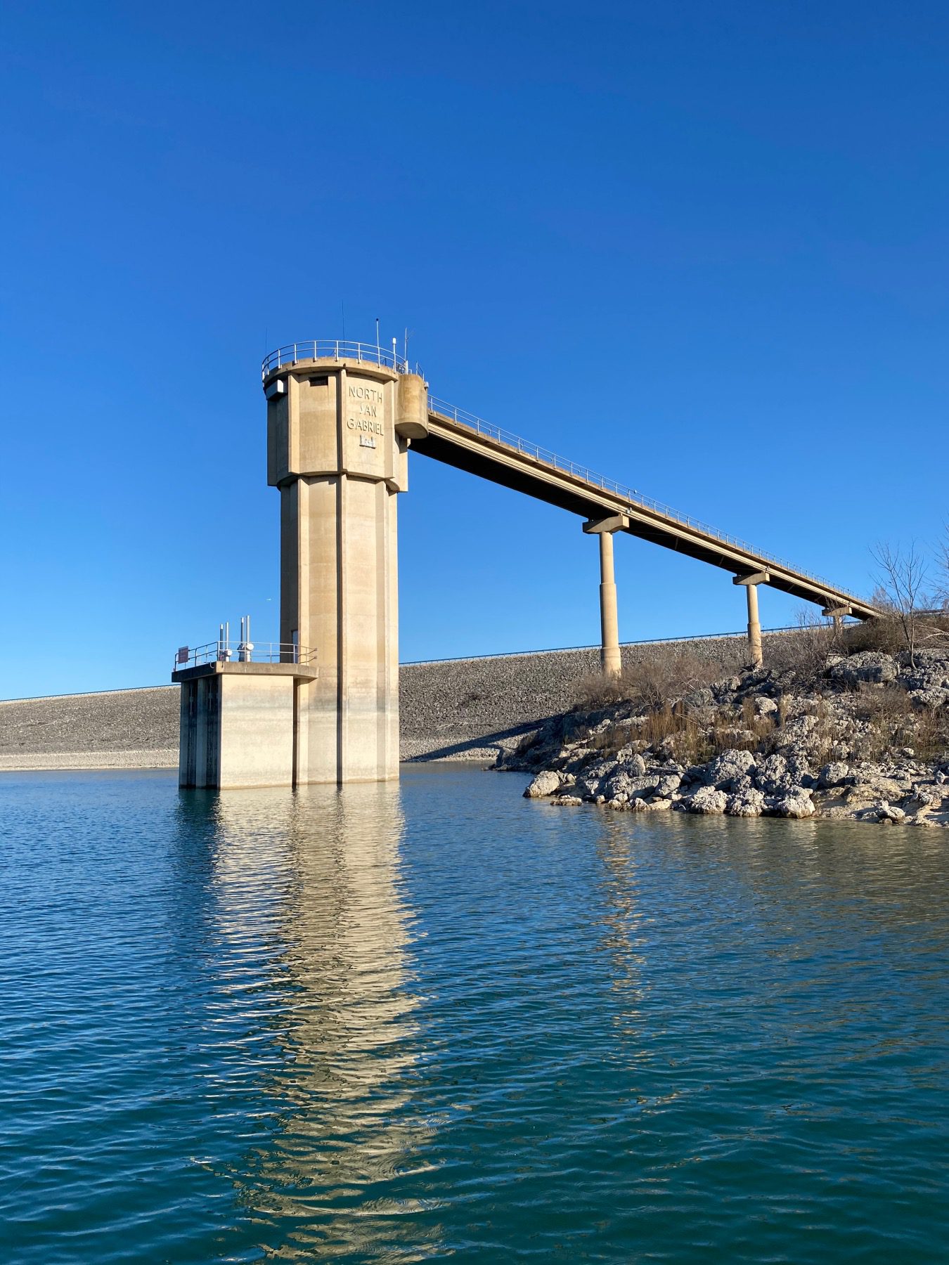 Lake Georgetown dam Georgetown Texas