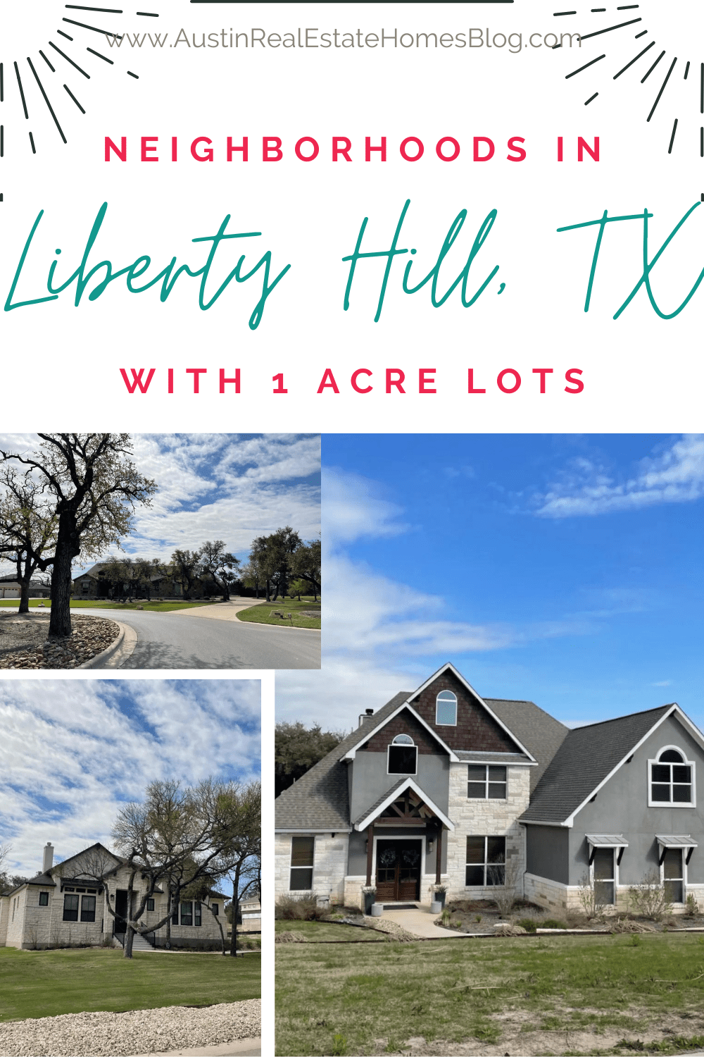 neighborhoods in Liberty Hill TX with 1 acre lots