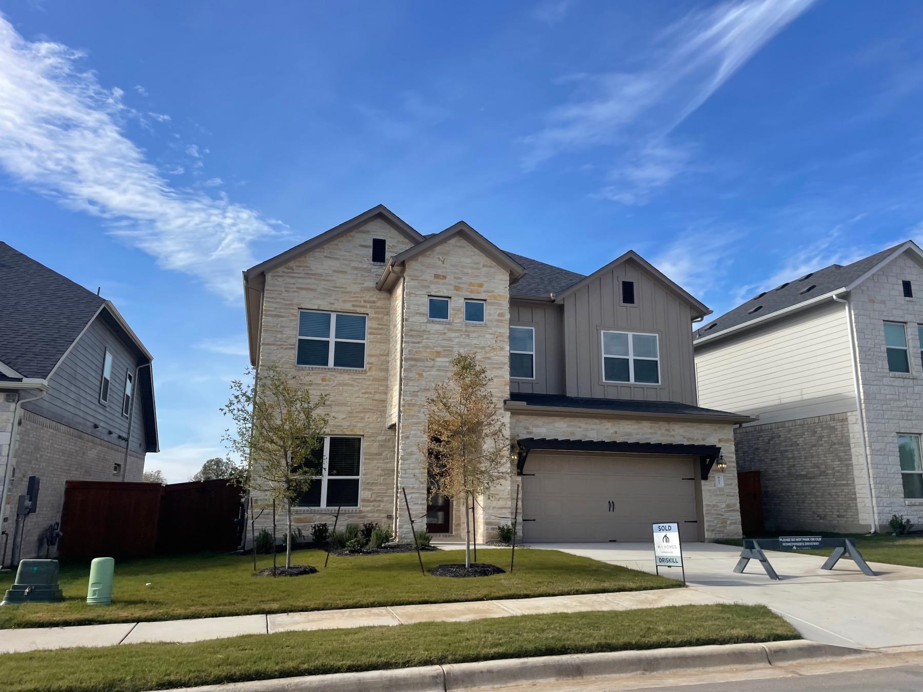 new two story home in Edgewood leander