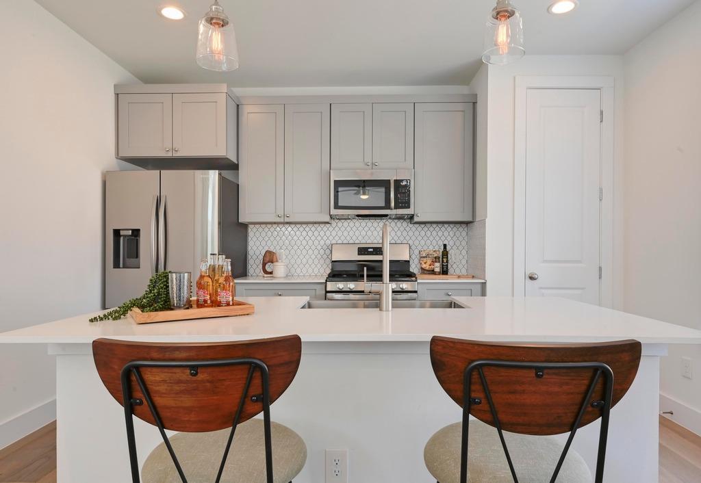 professionally photographed home bar in Austin TX listing