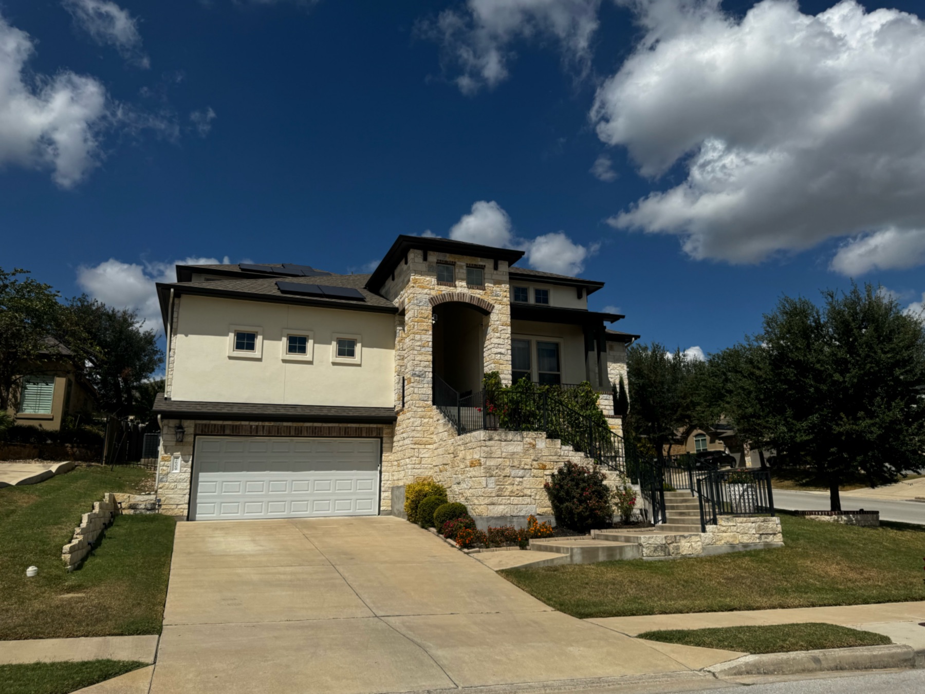 Reserve at Brushy Creek Cedar Park home with solar panels