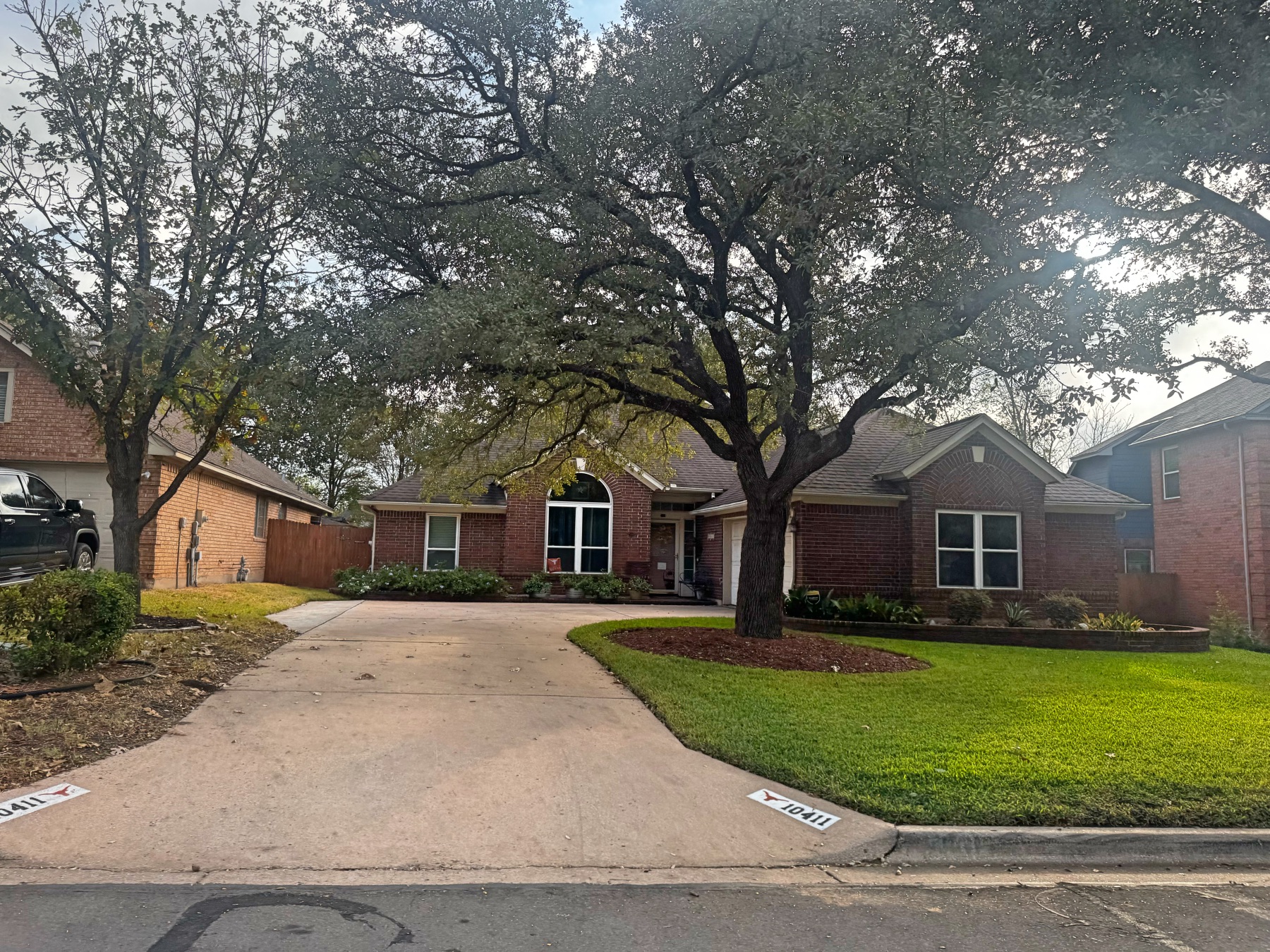 Circle C Austin home side entry garage