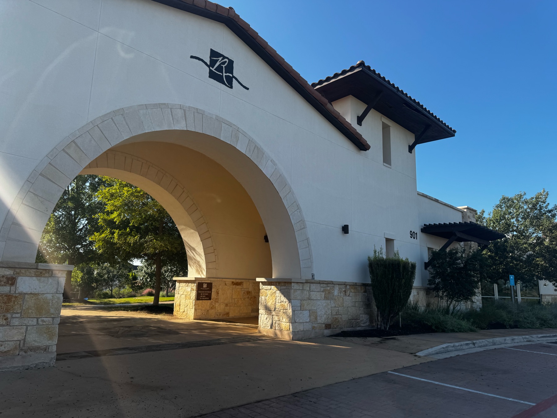 Rough Hollow community center entrance