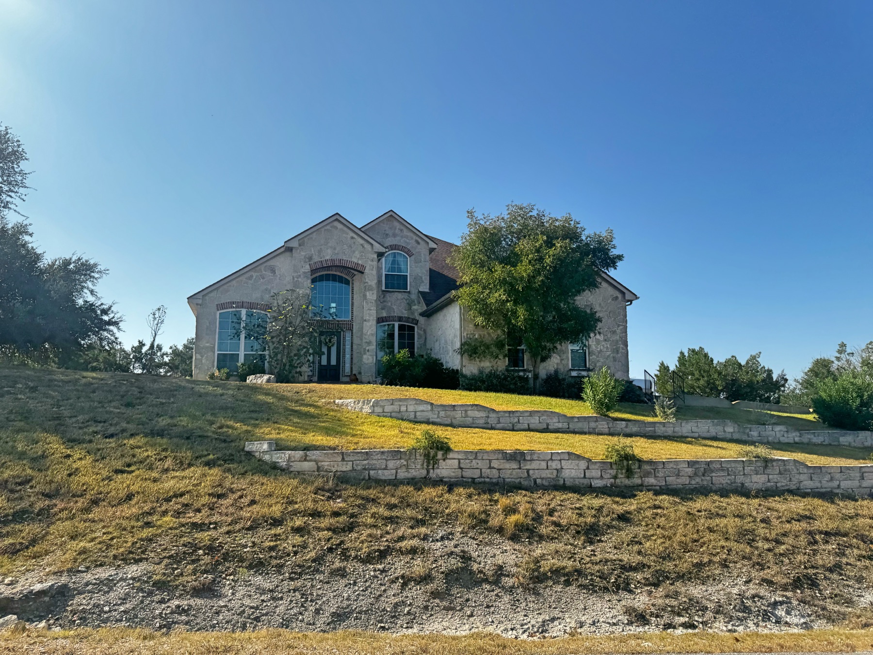 Sawyer Ranch Austin home above street