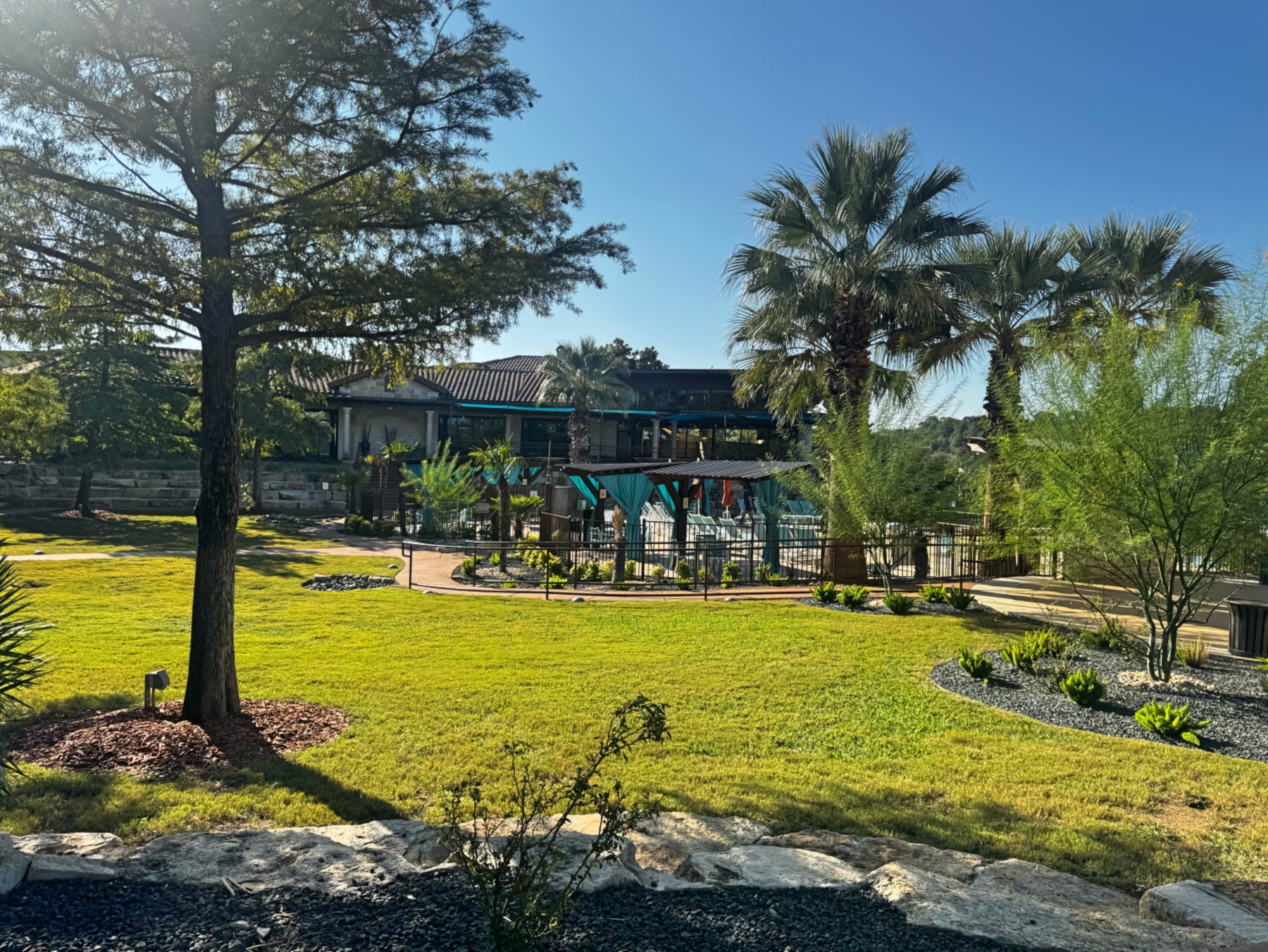 Pool and amenities in Rough Hollow Lakeway TX
