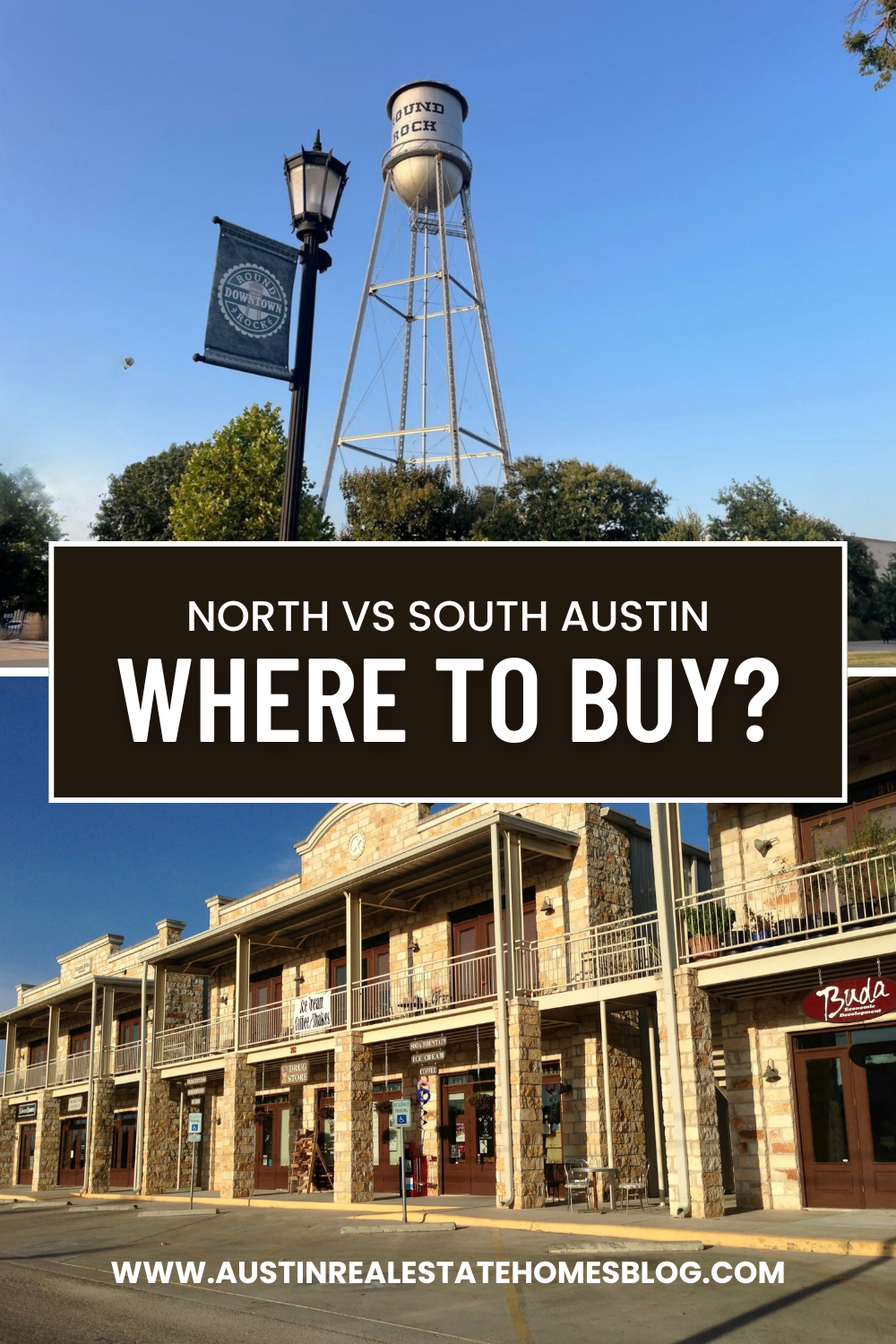 north vs south Austin real estate