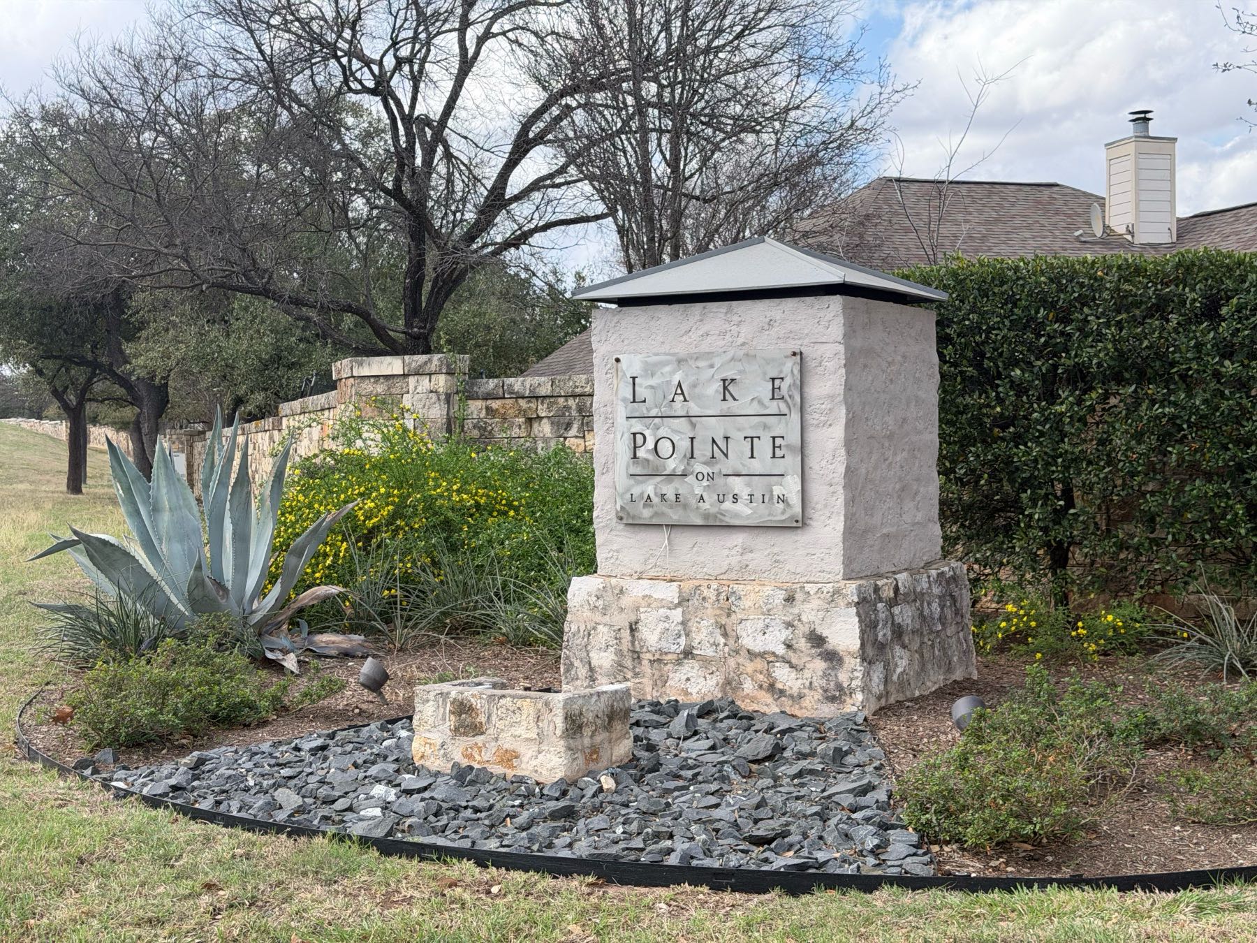 Lake Pointe neighborhood in Southwest Austin TX 78738