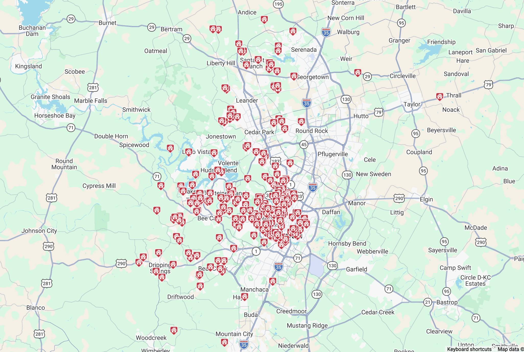 August 2026 Austin Luxury Home Sales Map – Travis, Williamson, and Hays Counties