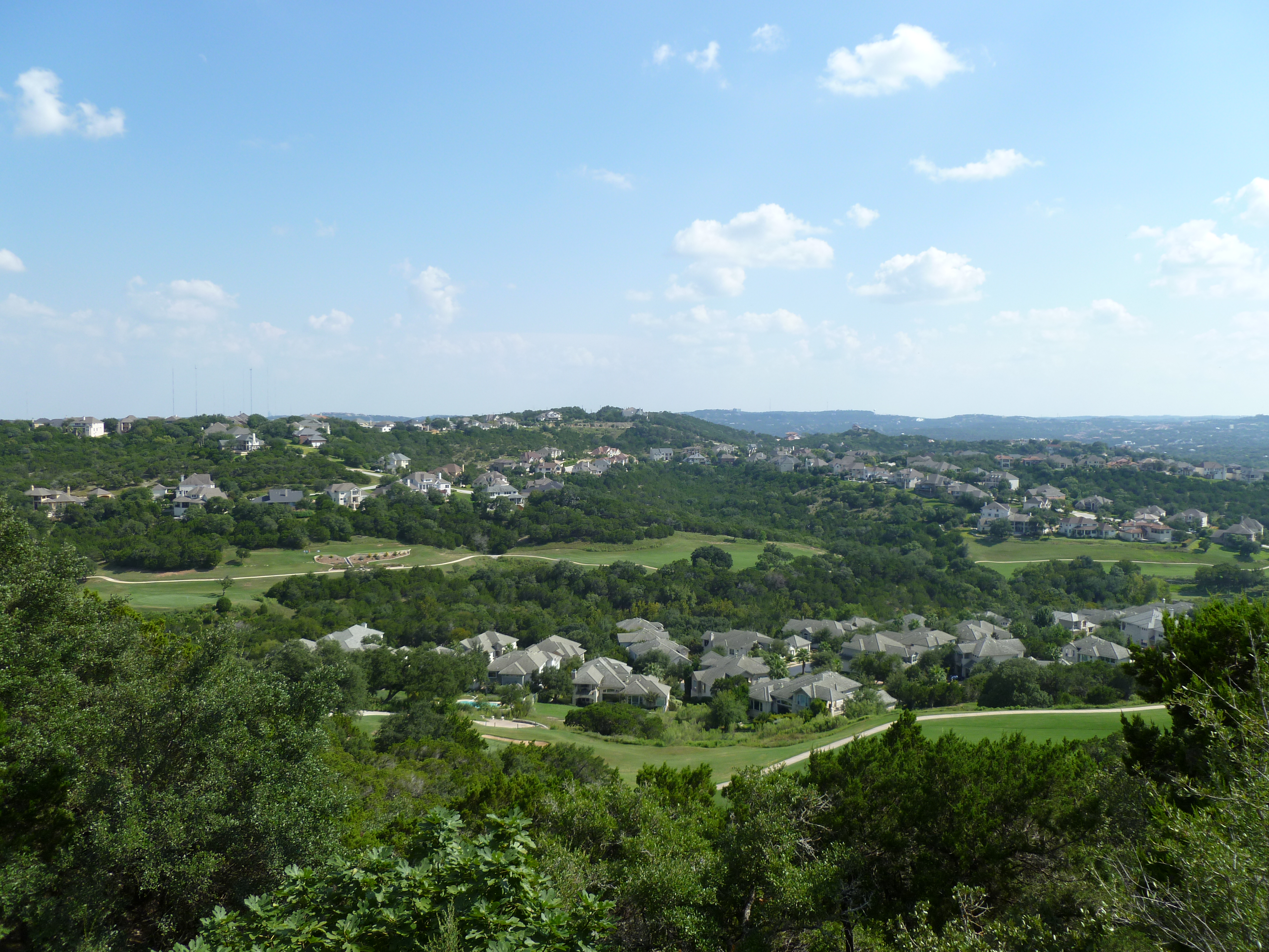 hilly neighborhoods in Austin river place