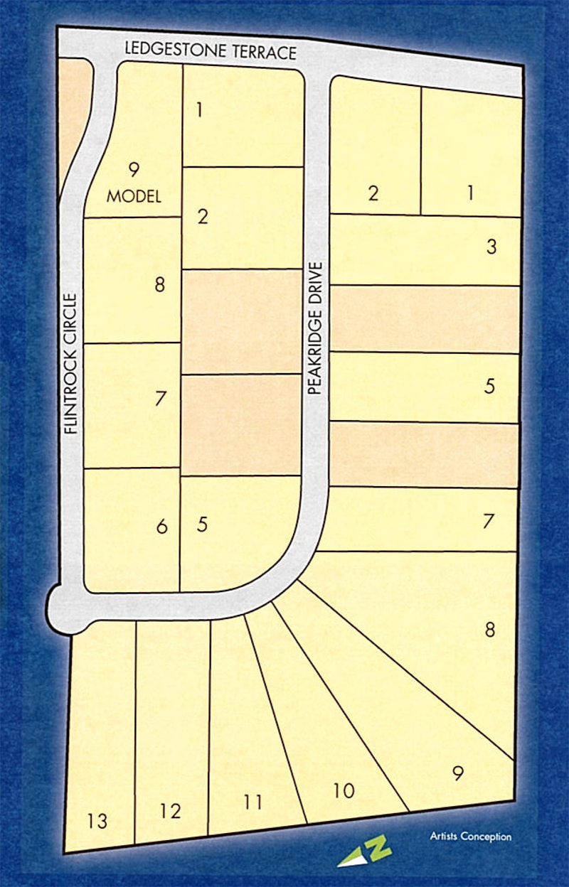 cedar ridge estates neighborhood lot map