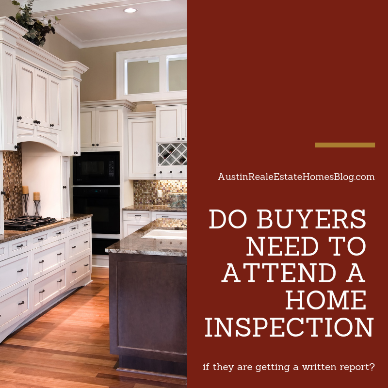 do buyers need to attend home inspection