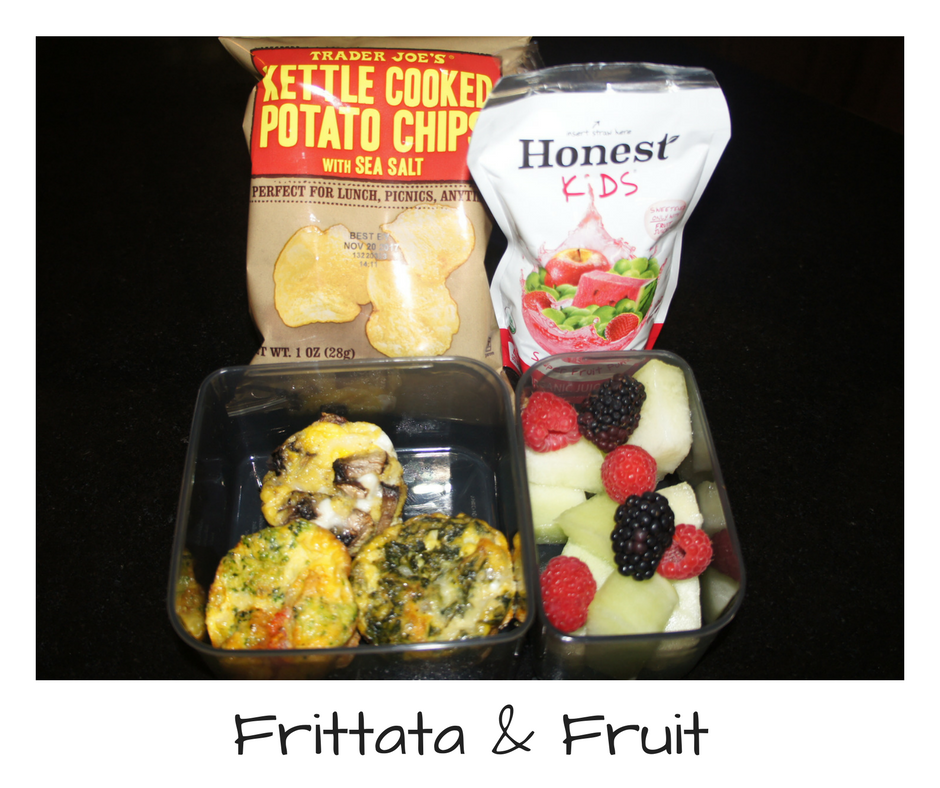 frittata and fruit