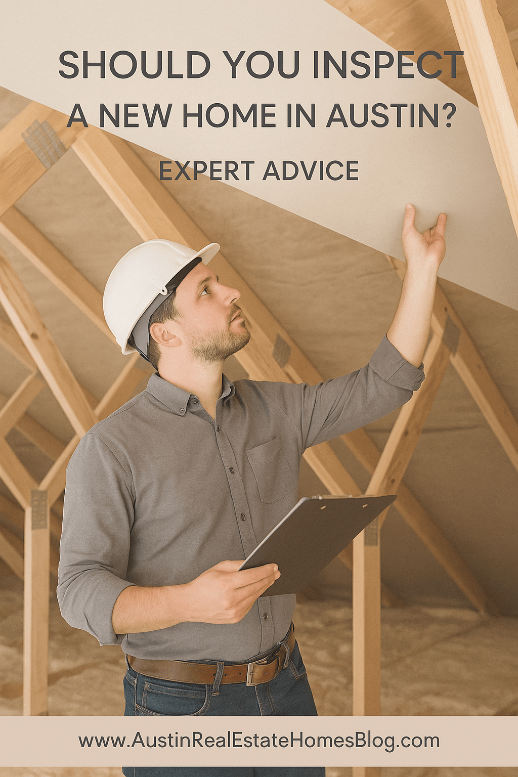 inspecting a new home in Austin