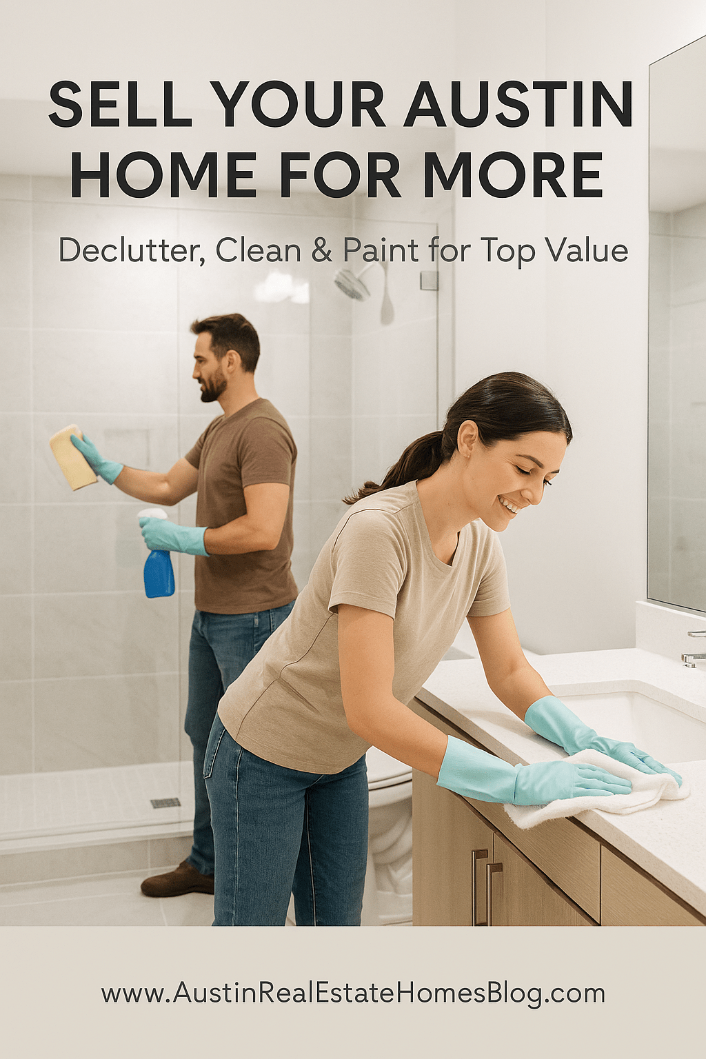 declutter clean paint sell home Austin
