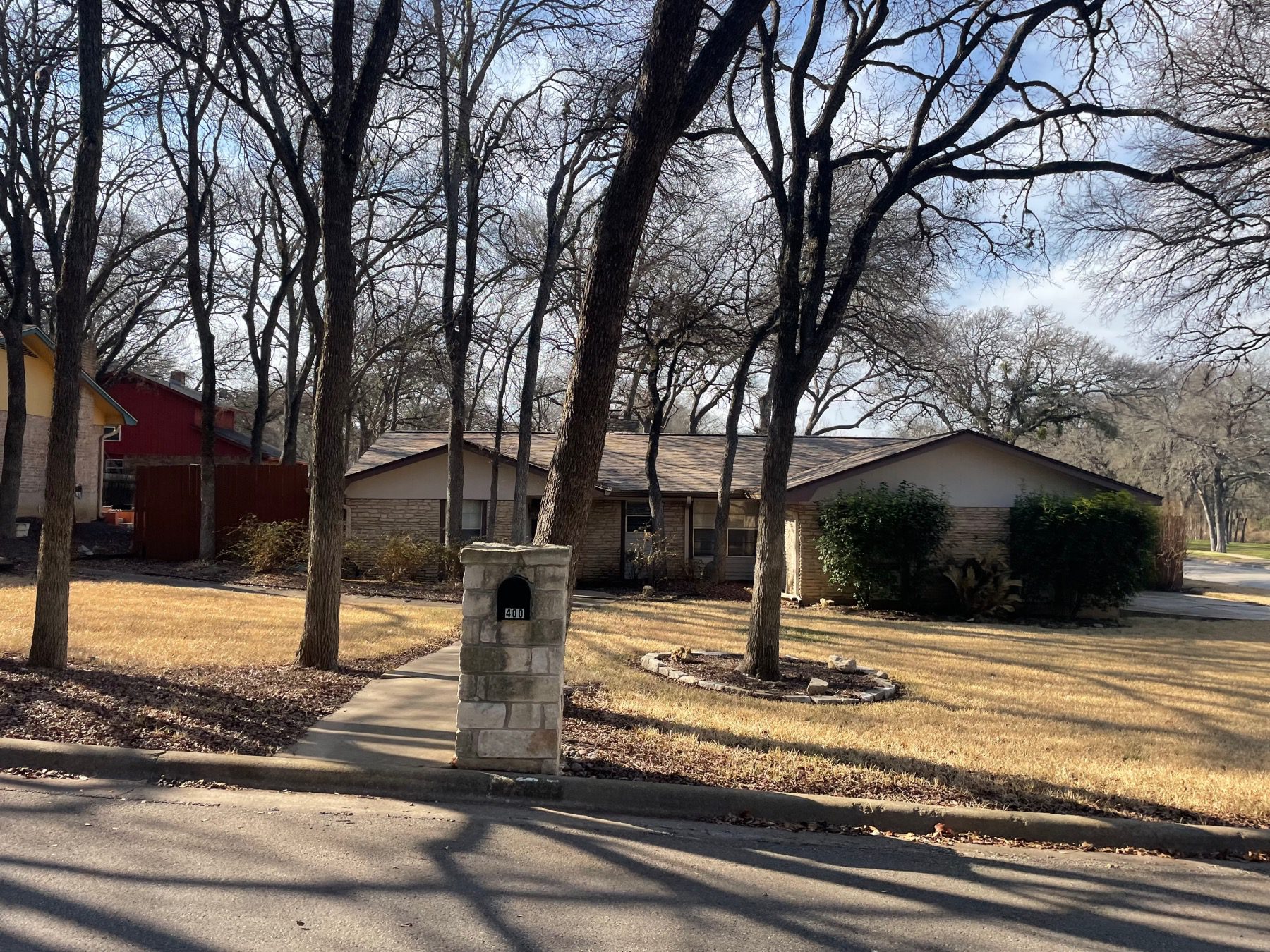 dove creek home mature trees round rock tx