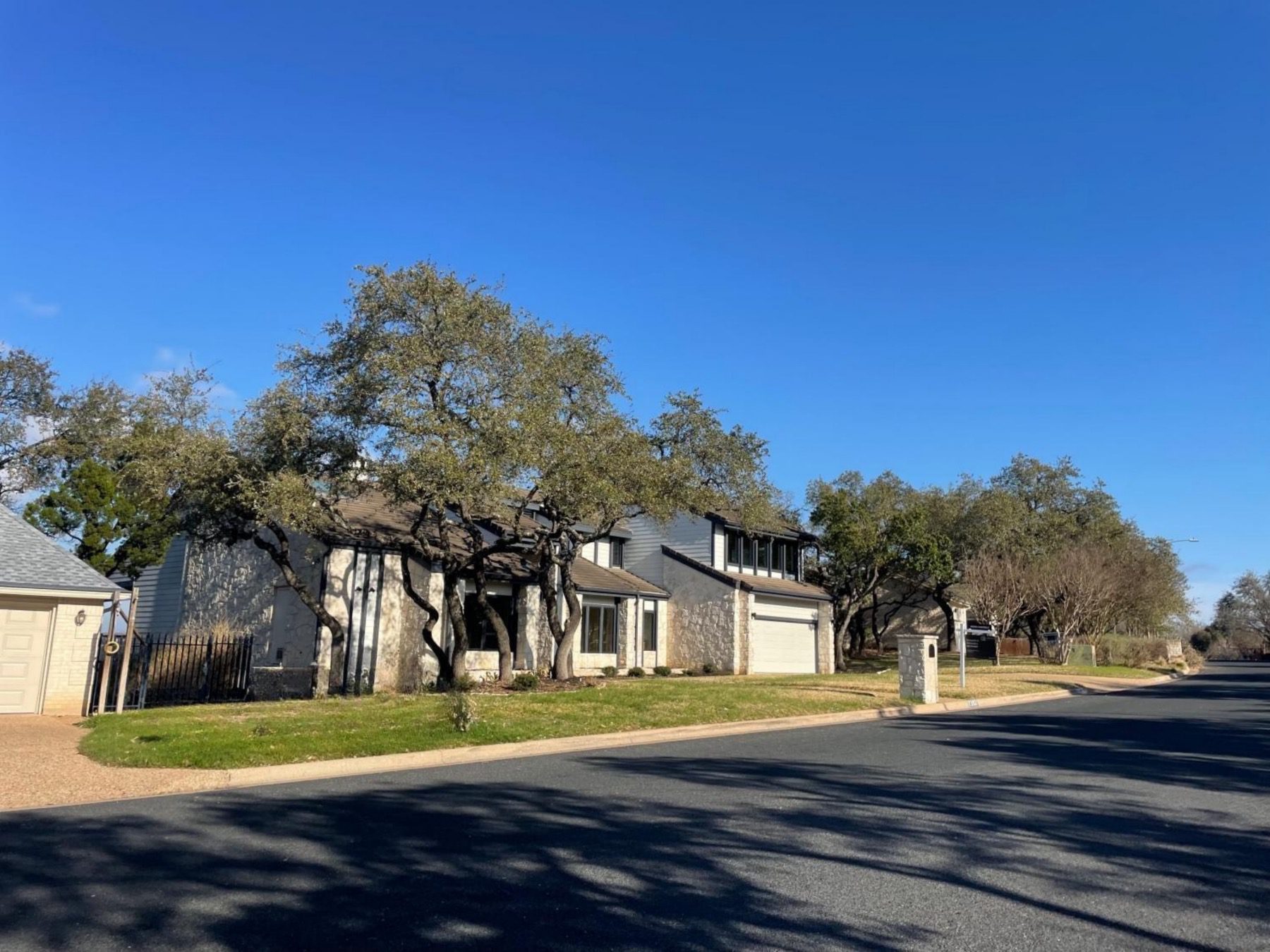neighborhood street in north cat mountain Austin tx 78731