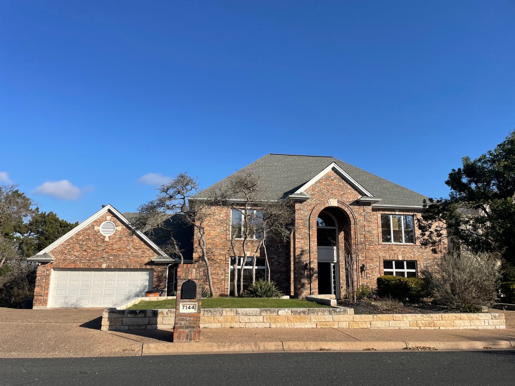 north cat mountain 2 story brick home in Austin texas 78731