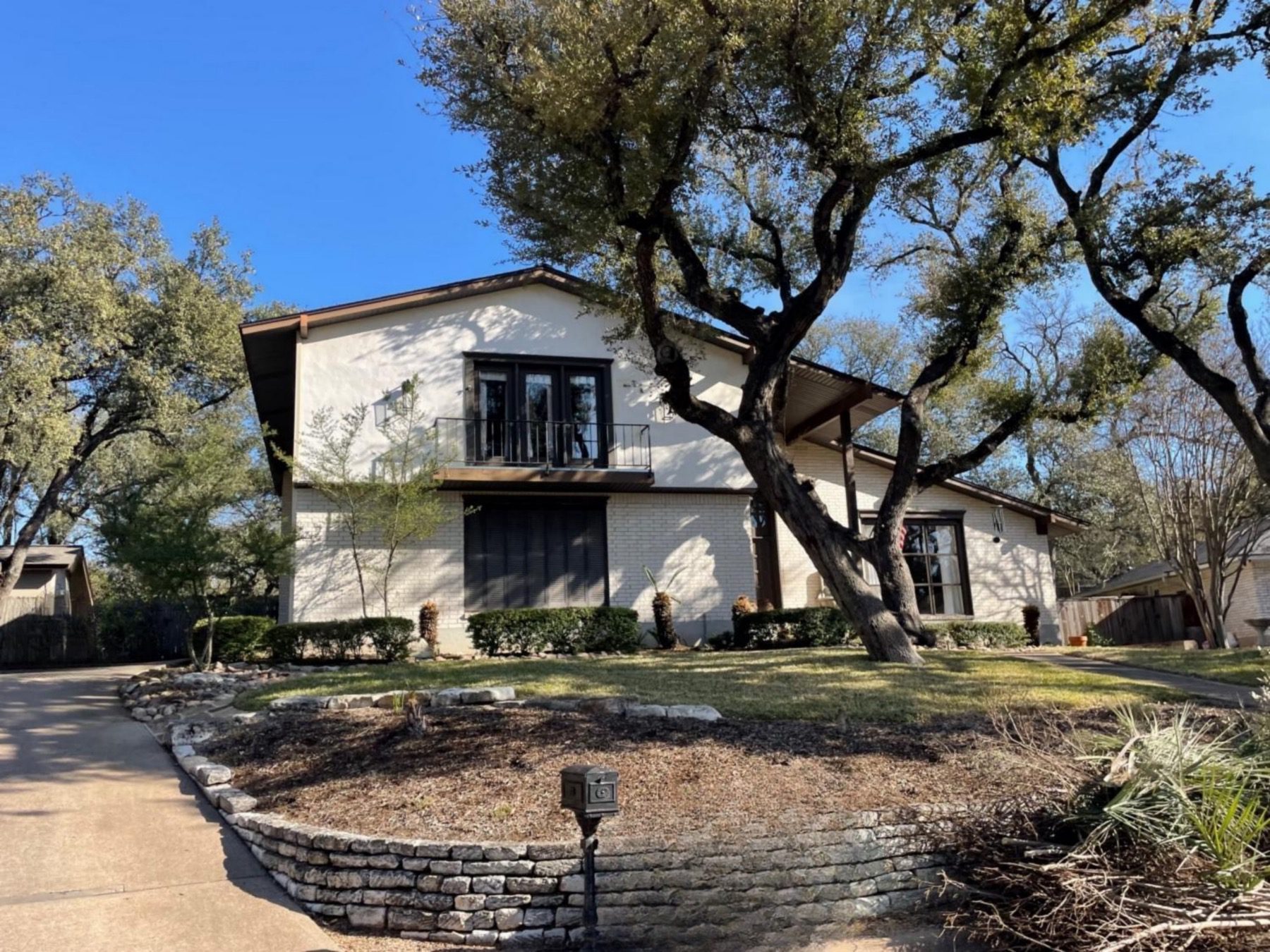 Westover hills home above street Austin tx 78759