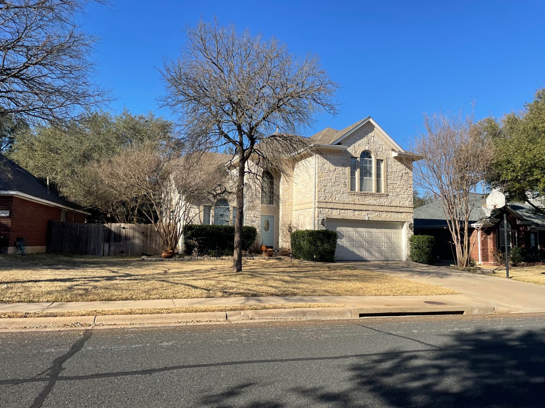 Woodson t brushy creek two story stone home