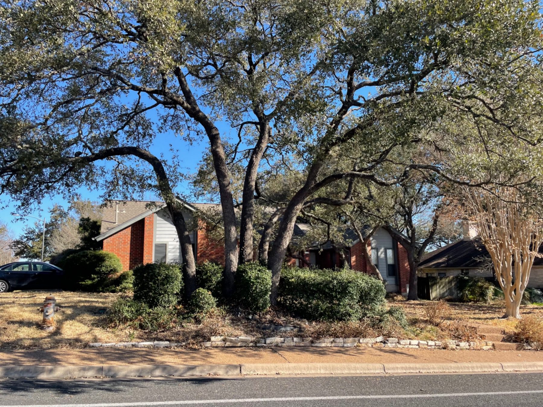 Austin hills 78759 home with mature trees
