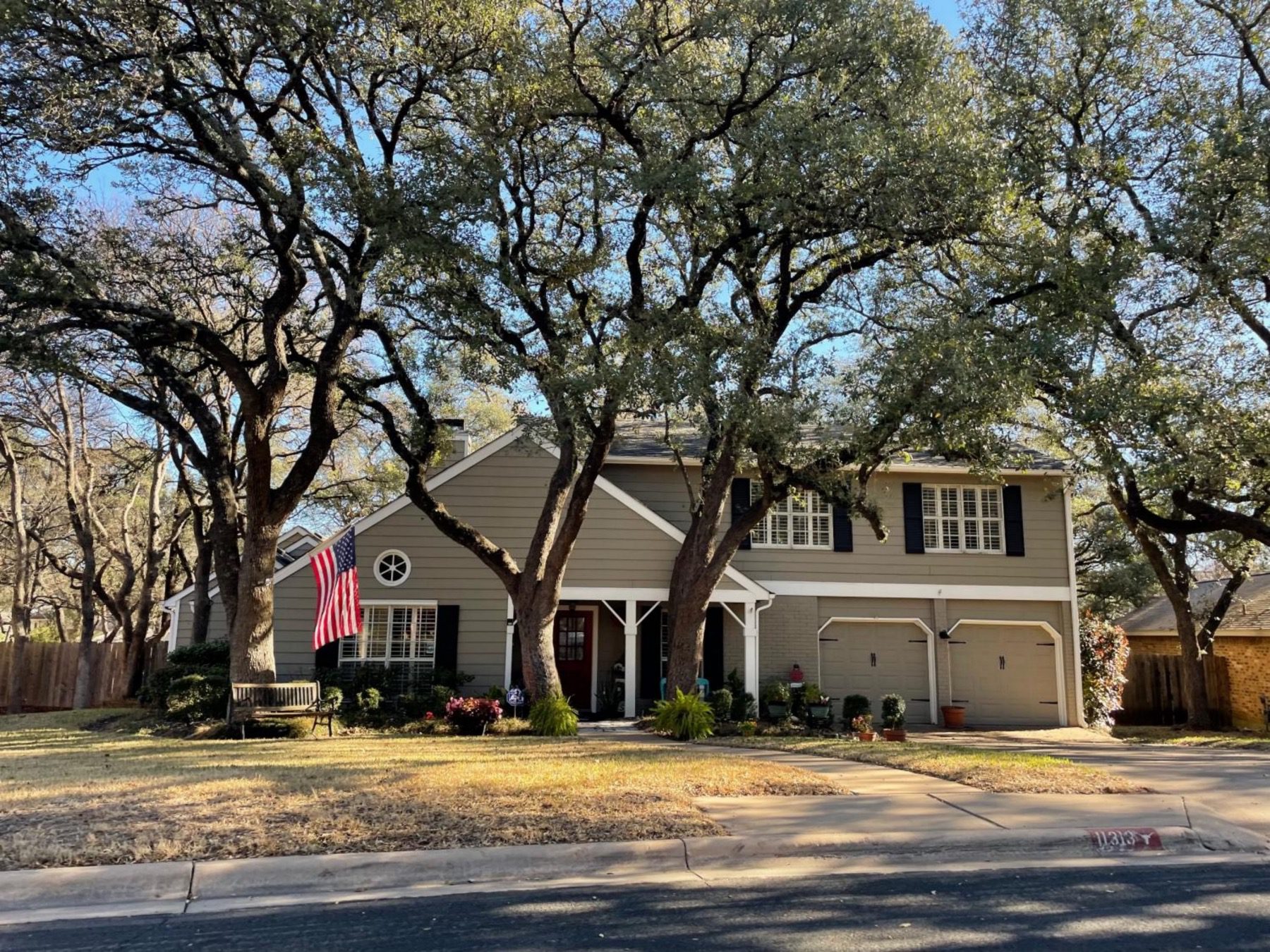 balcones woods two story home with mature trees Austin tx 78759