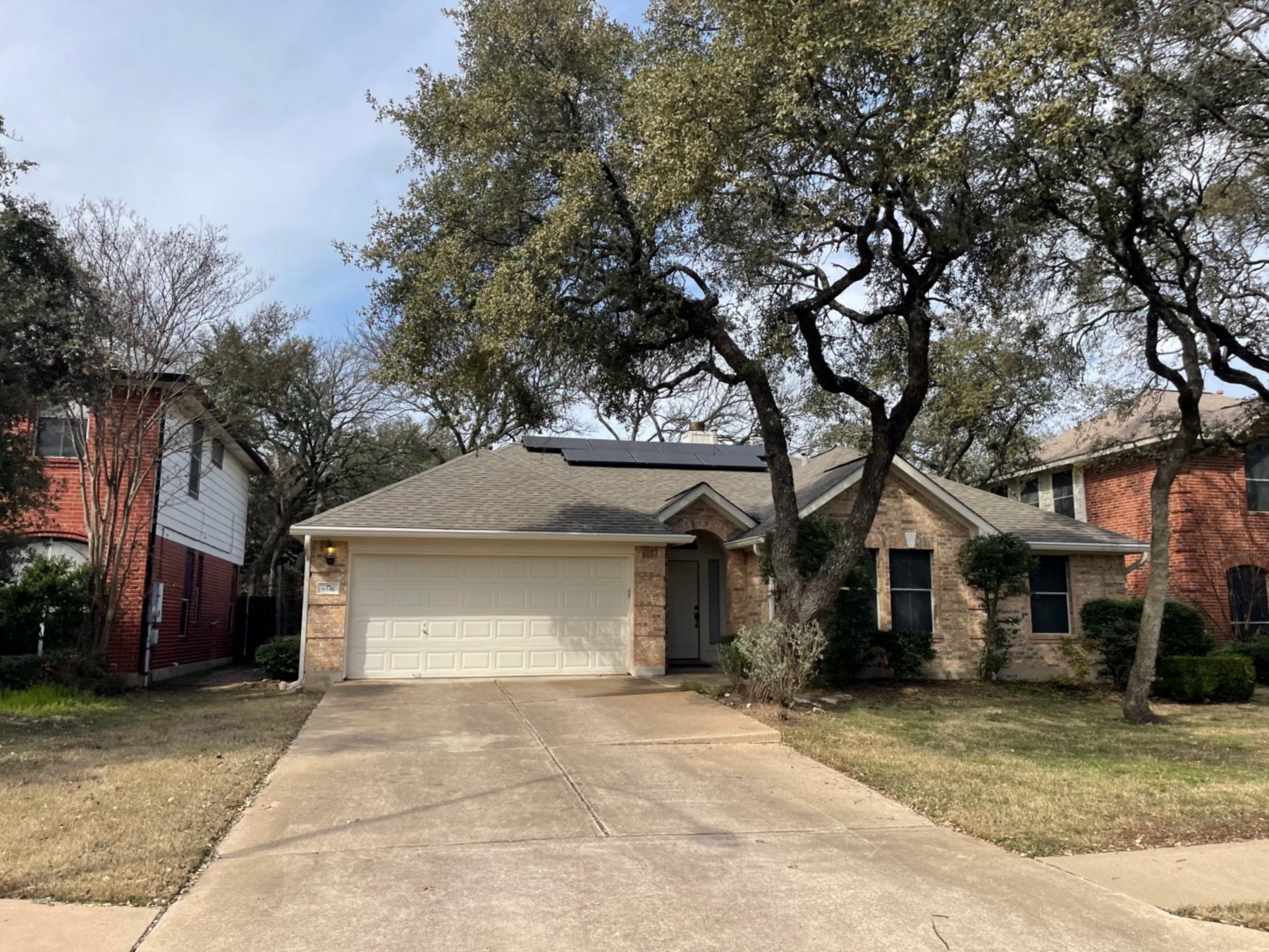 deer park at maple run home with solar panels Austin 78749
