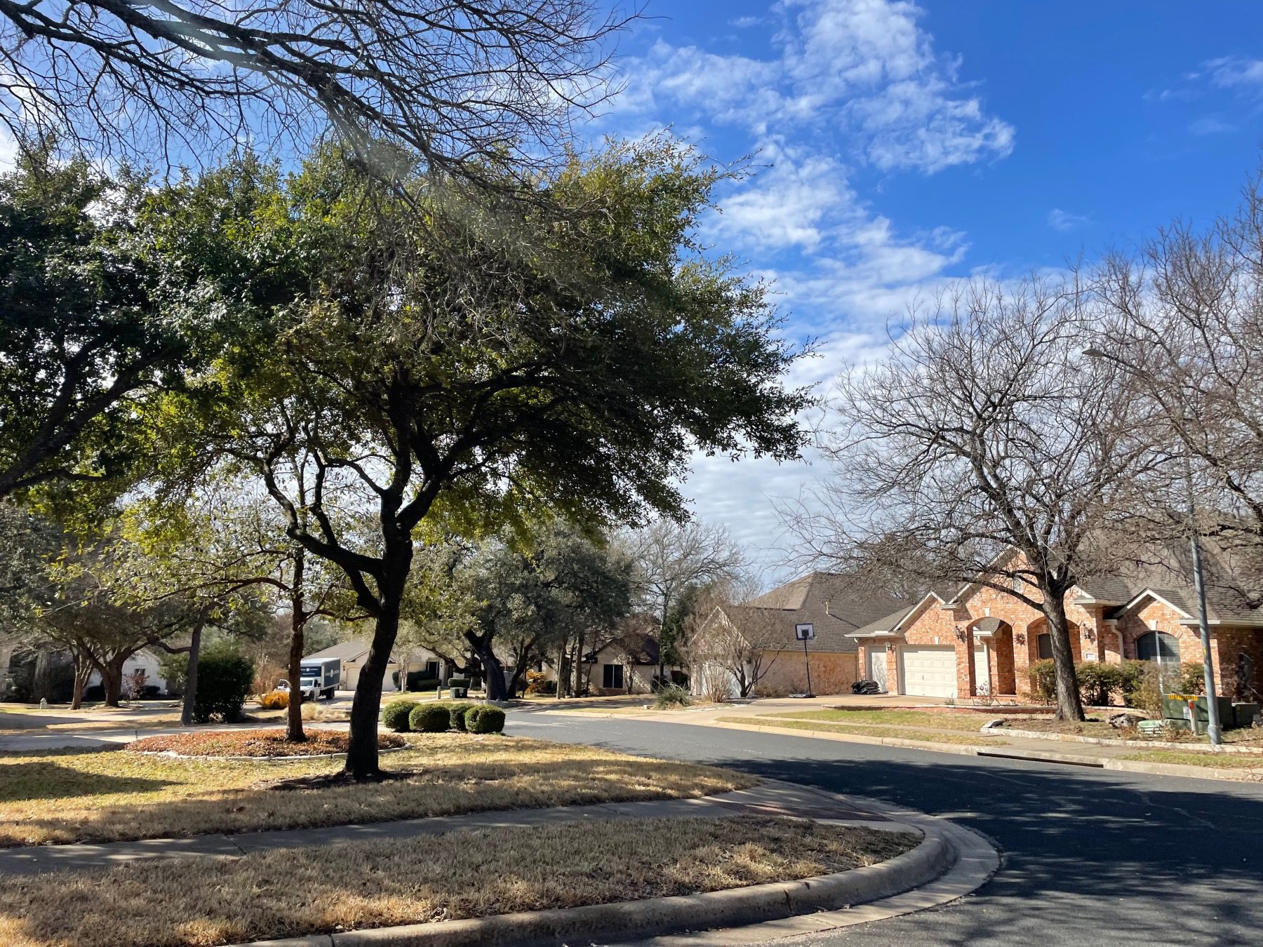 estates of Brentwood neighborhood street Austin 78726