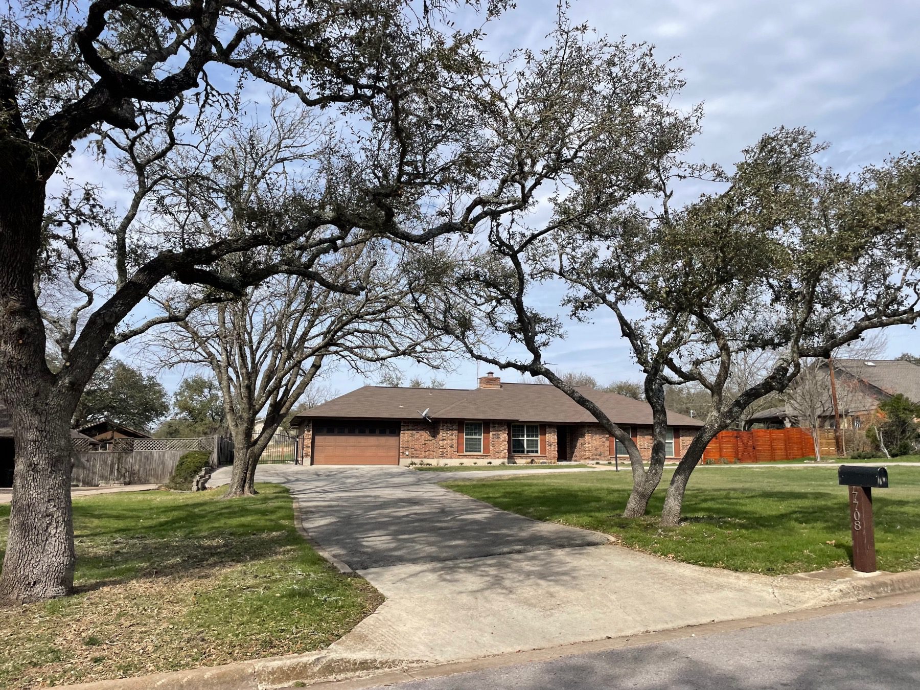 granada estates home large lot mature trees Austin tx 78737