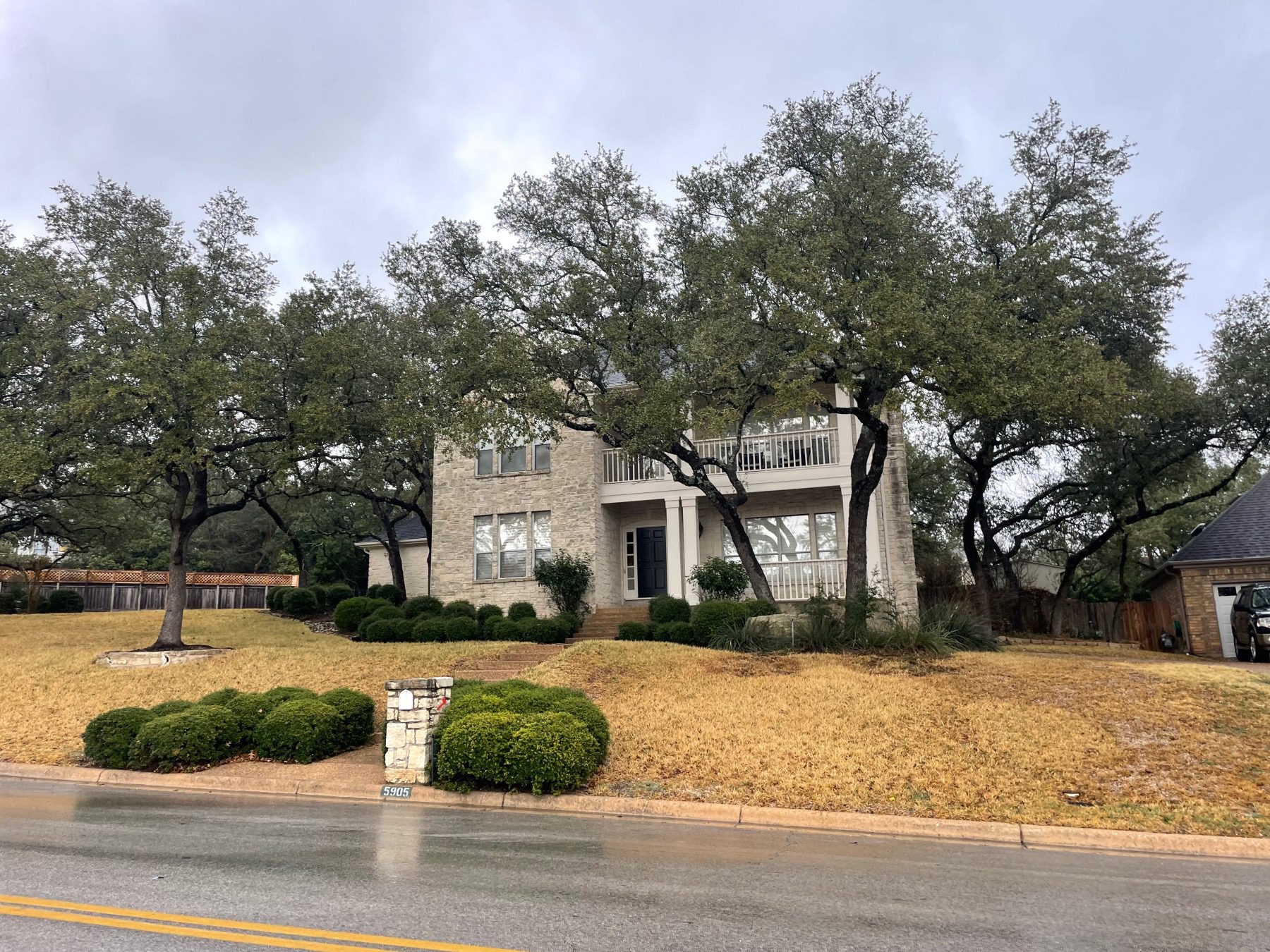 hills of lost creek 2 story home side entry garage Austin tx 78746