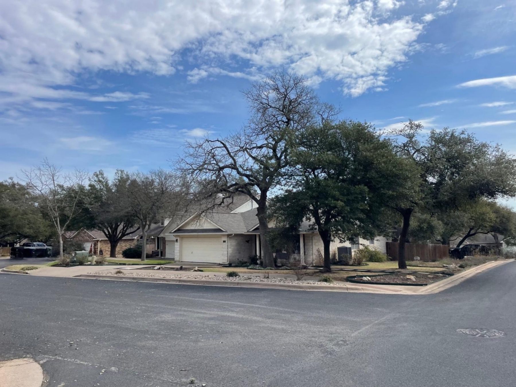 home on corner lot village at western oaks Austin texas 78749