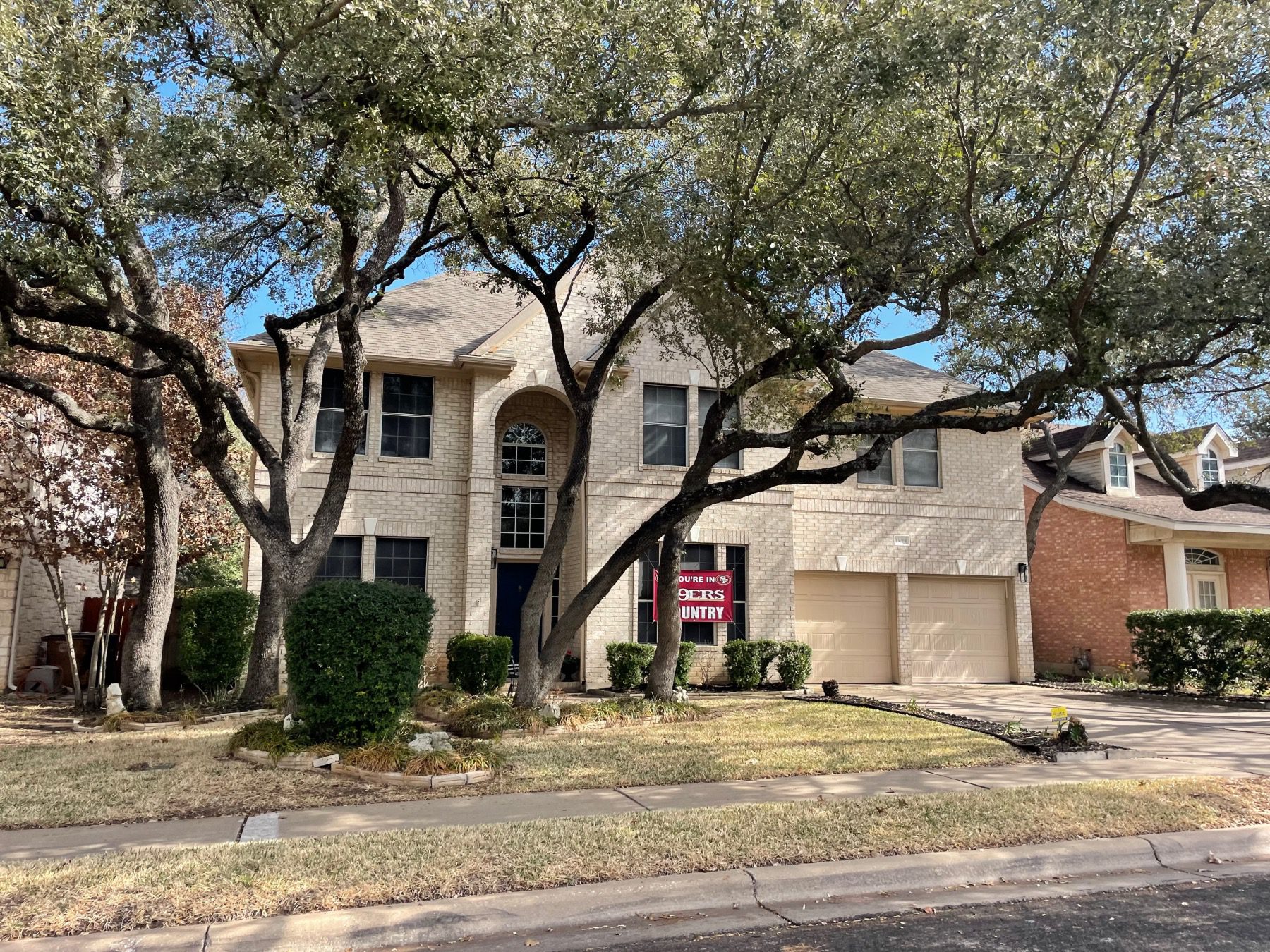 hunters chase home with mature trees Austin Texas 78729